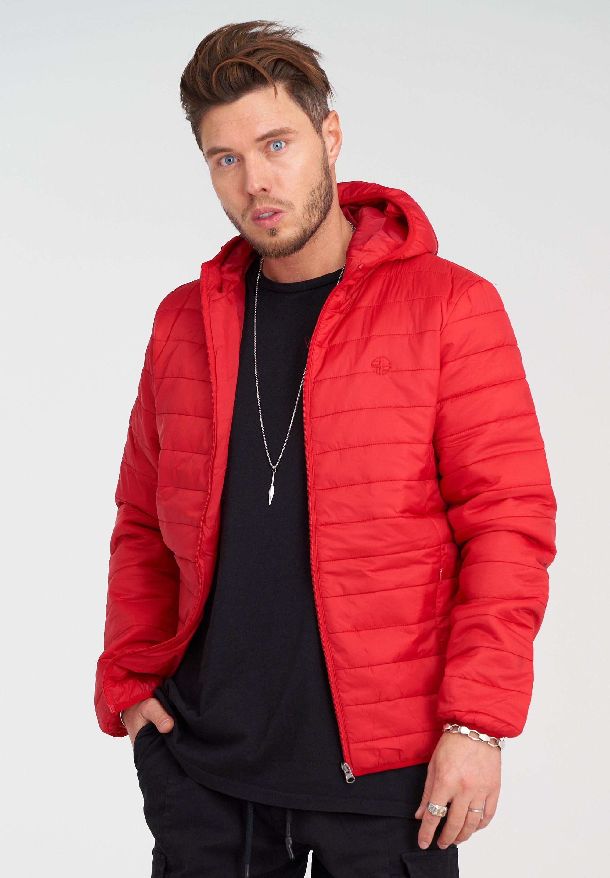 behype Steppjacke JANNOS mit wärmender Kapuze