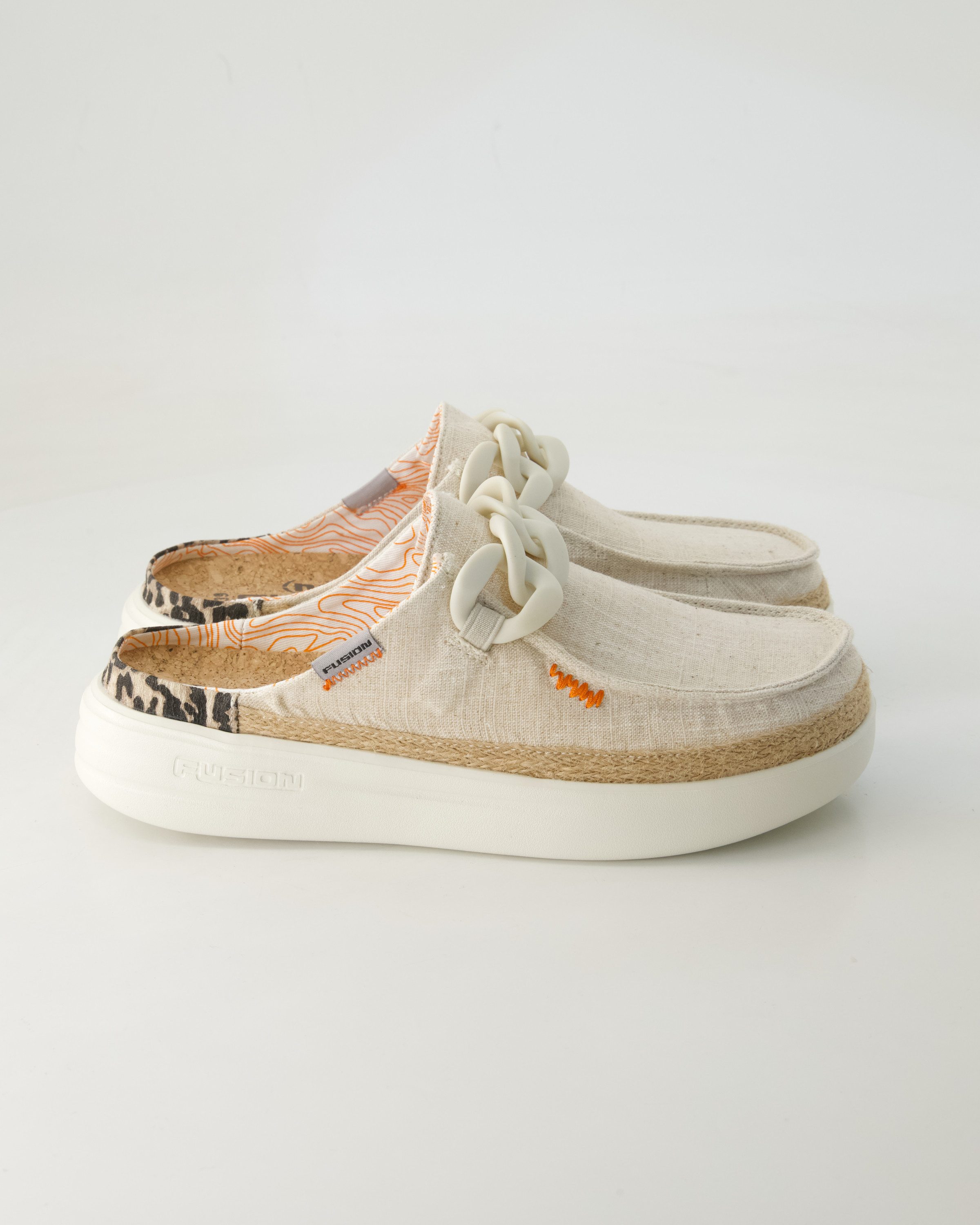 Fusion Lily Chain Pantolette Obermaterial: Textil