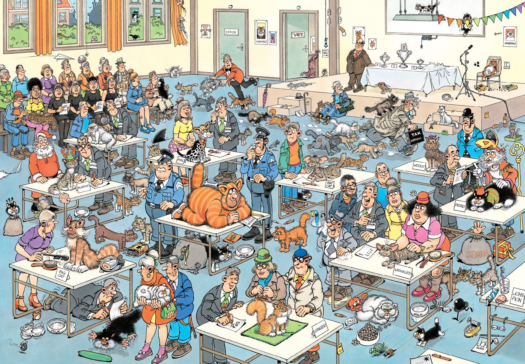 Jan van Haasteren Puzzle Jan van Haasteren - Die Katzenshow - 2000 Teile, 2000 Puzzleteile