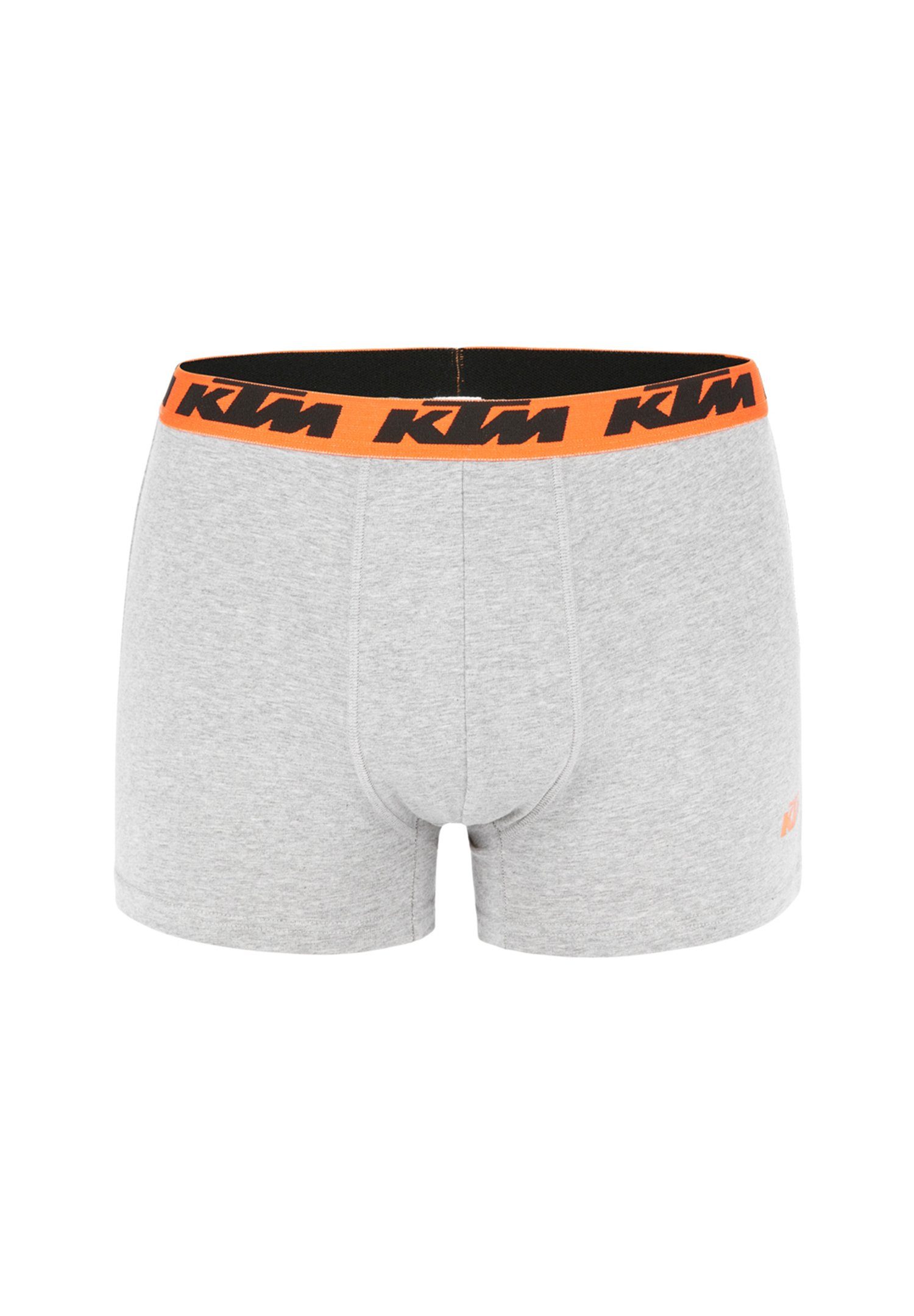 Grey KTM Dark Grey2 / (2-St) Cotton Boxer X2 Man Light Boxershorts Pack