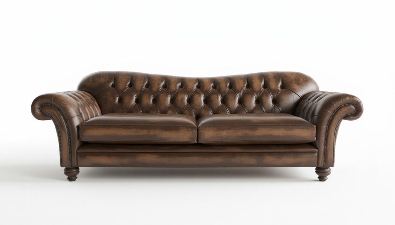 JVmoebel Chesterfield-Sofa Elegantes Chesterfield Sofa stilvolle Wohnräume Sofort, Made in Europa