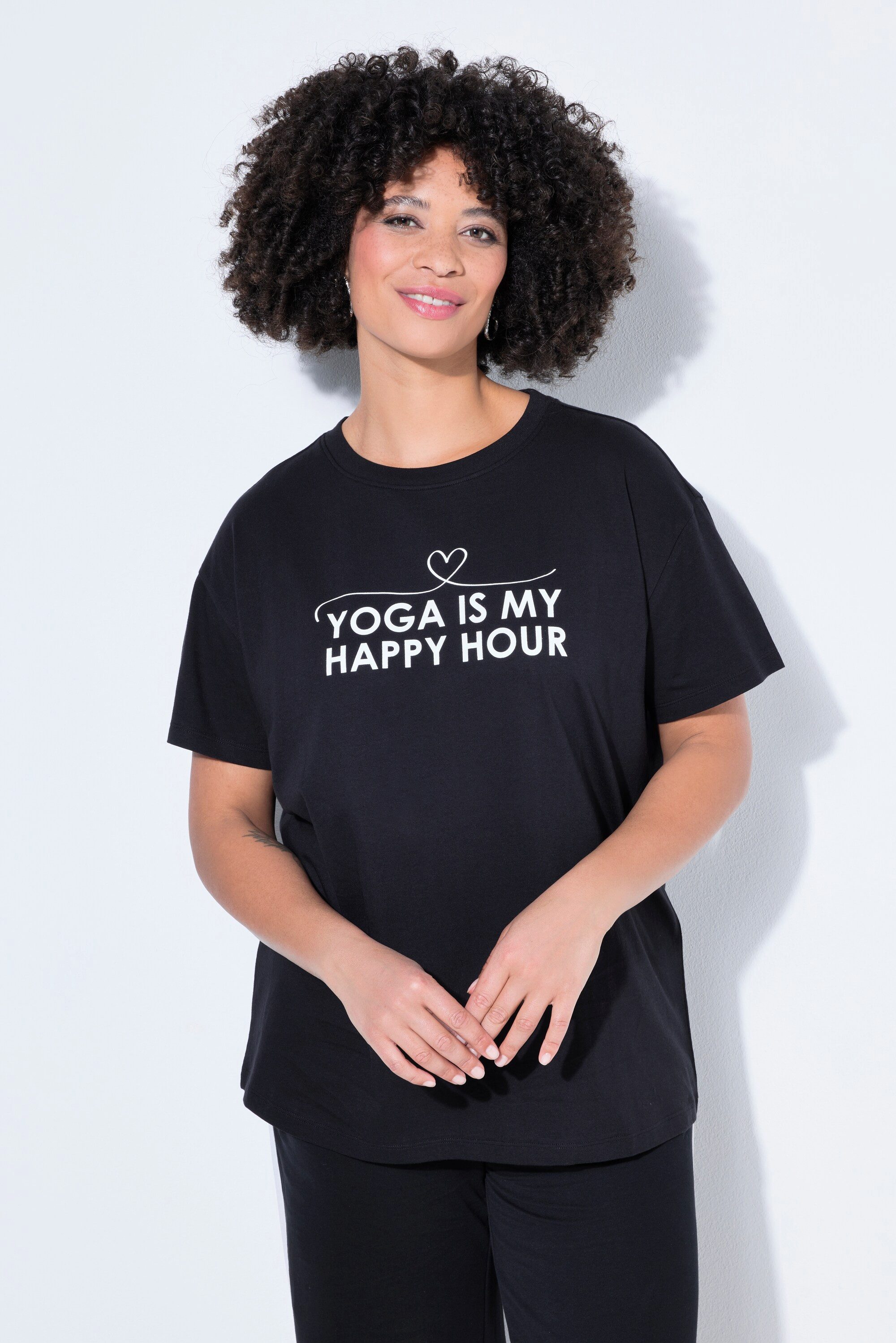 Angel of Style T-Shirt T-Shirt oversized Yoga-Schriftzug