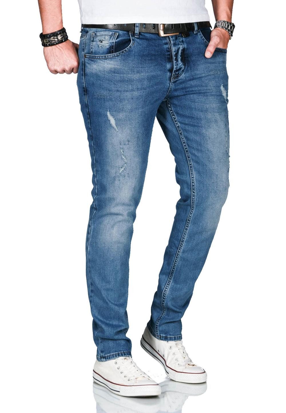 Alessandro Salvarini Straight-Jeans mit used look günstig online kaufen