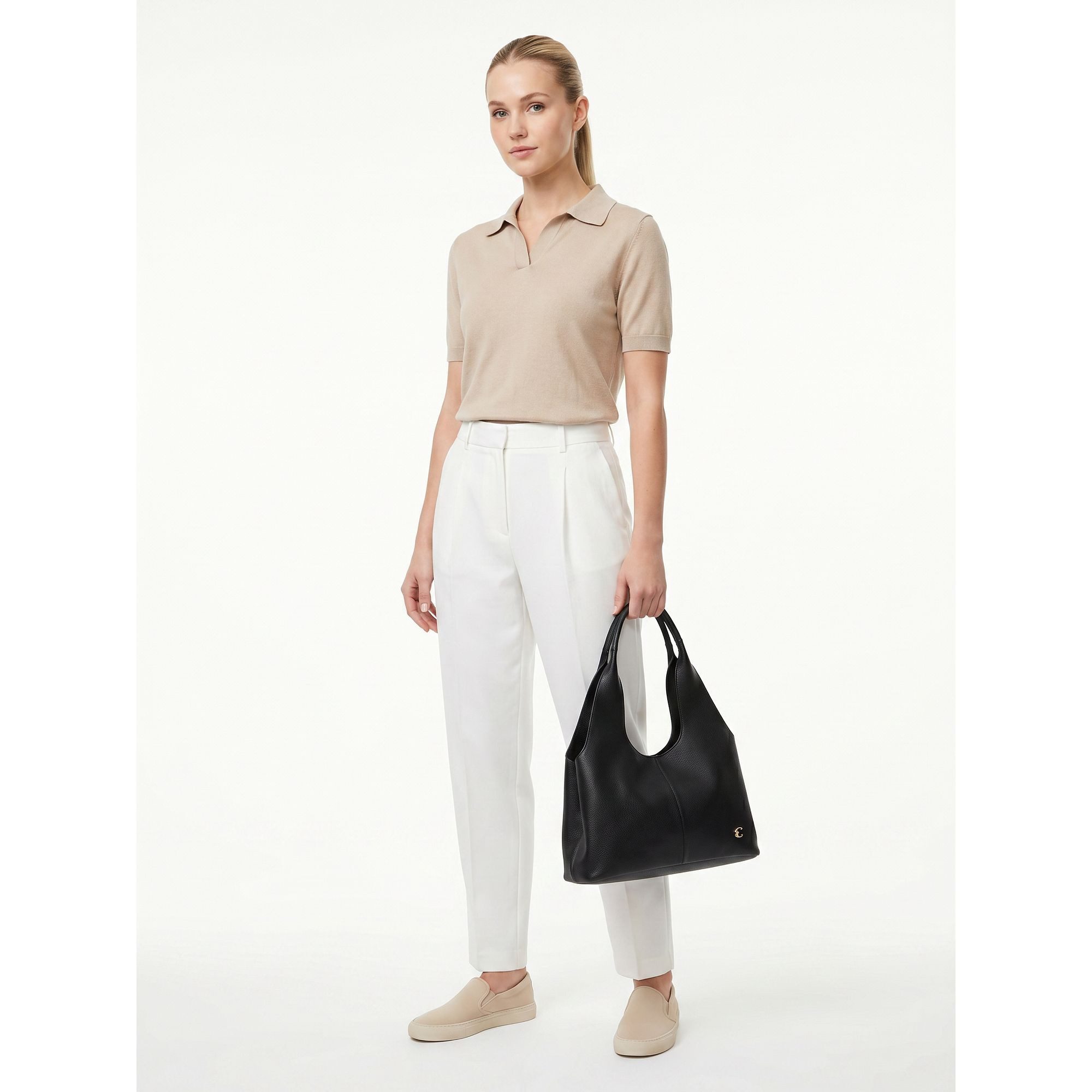 COCCINELLE Schultertasche Nell, Leder