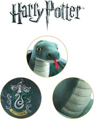 The Noble Collection Merchandise-Figur Harry Potter Kissen Slytherin Logo mit Plüsch Maskottchen Schlange, Offiziell lizenziertes Merchandise