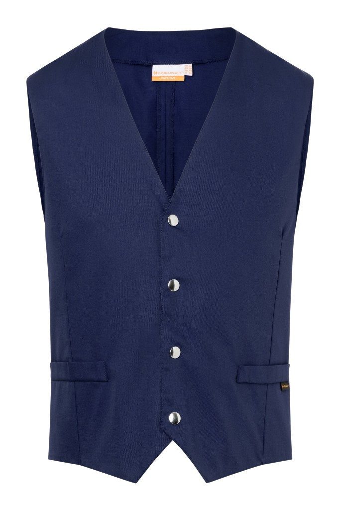 Karlowsky Fashion Arbeitsweste KARLOWSKY Herren Serviceweste KAI V-Neck Modern-Fit Marine