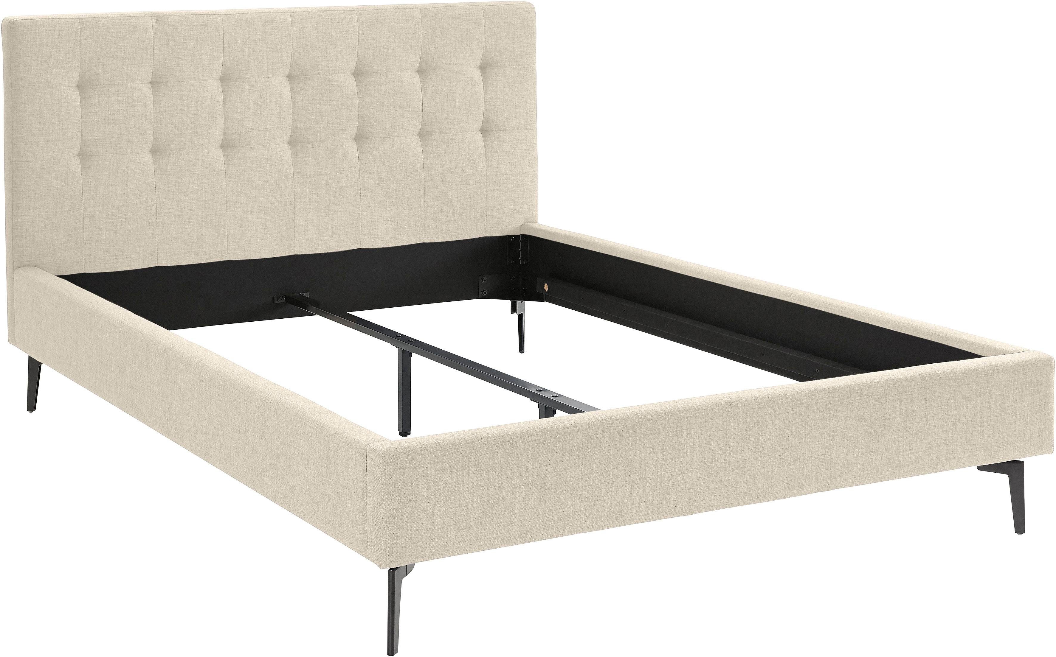 Leonique Polsterbett Sinaloa, mit edler Knopfheftung, in fünf Farben und vier Größen erhältlich