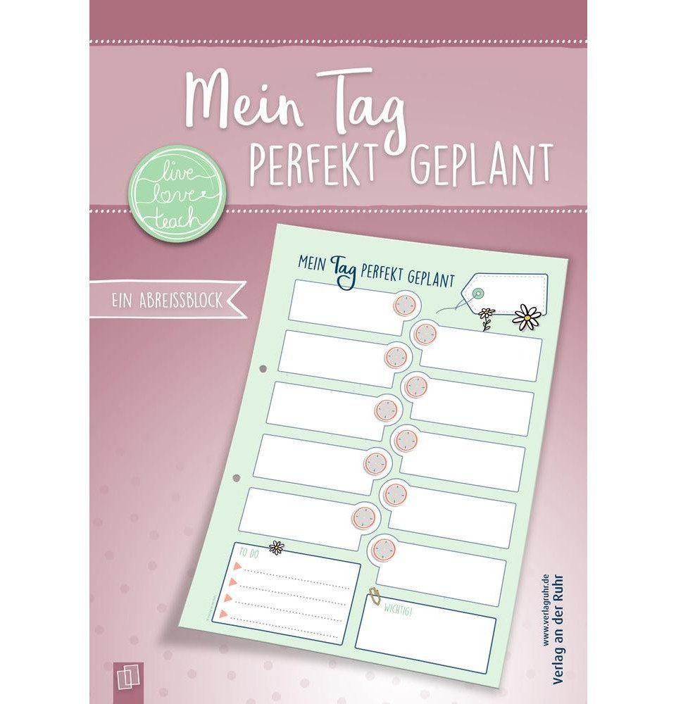 Verlag an der Ruhr Notizbuch Mein Tag perfekt geplant