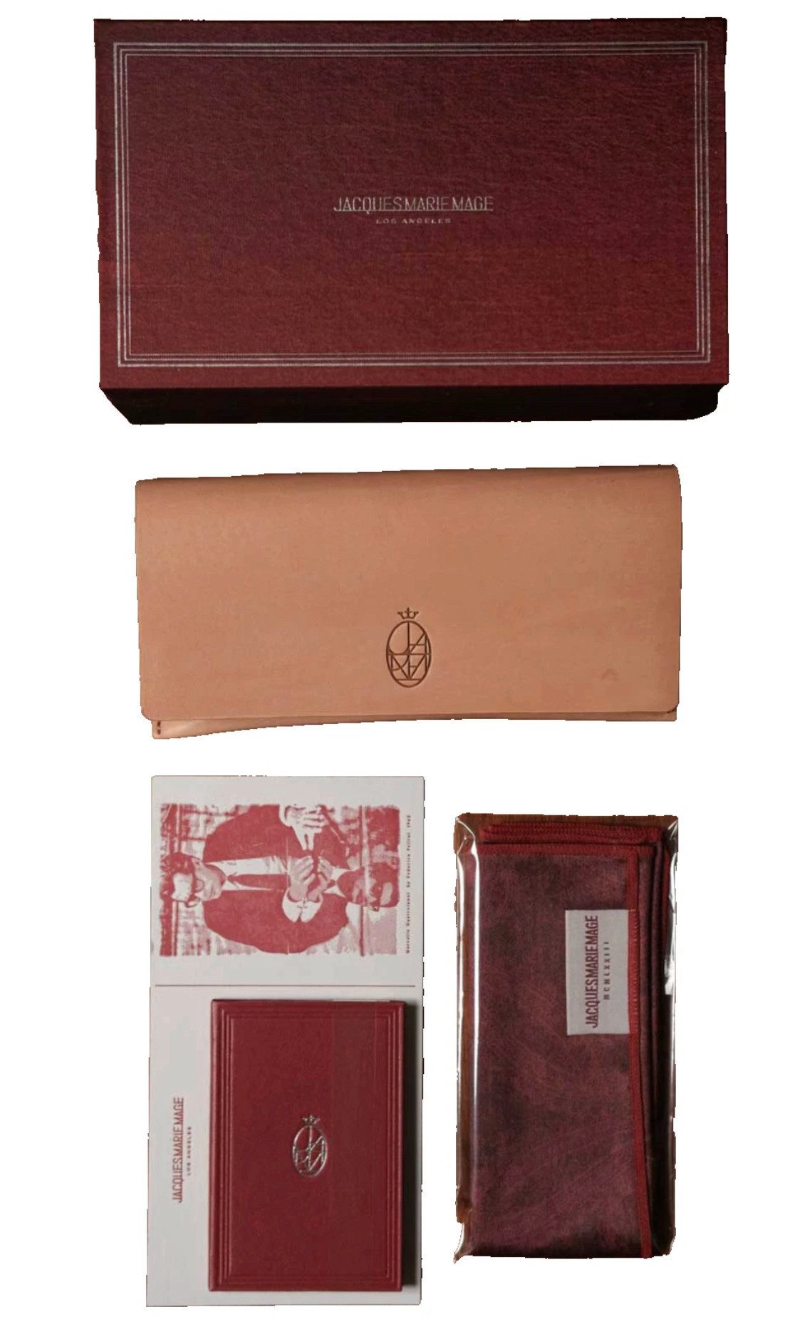 Jacques Marie Mage Sonnenbrille Damen Initials Limited 300 Stk Handmade in Japan 7-Barrel Kugel-Scharnier,Double-Laminated