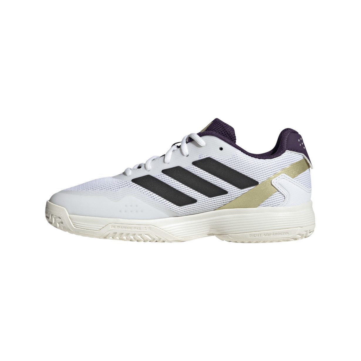 adidas Performance Ubersonic Allcourt 2025 weiss/schwarz/purple Kinder Tennisschuh – Bild 4 von 5