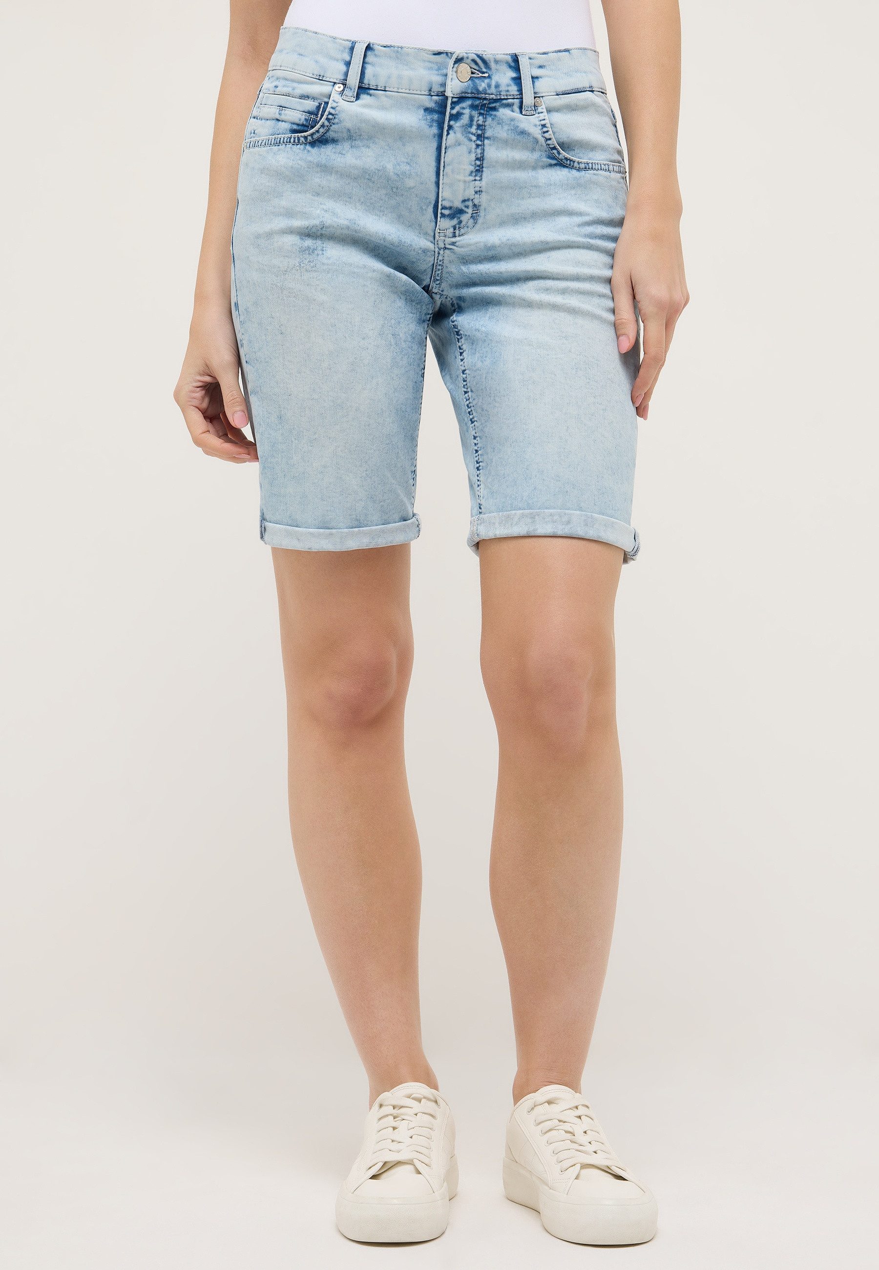 ANGELS Bermudas BERMUDA TURN UP 5-Pocket-Jeansbermuda mit Aufschlag und Stretch