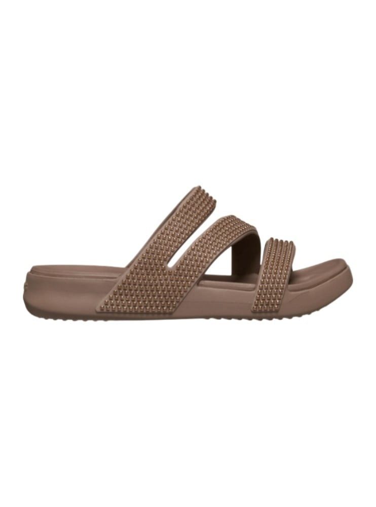 Crocs Sandale Getaway Gems Triangle braun - Damen Badeschuh günstig online kaufen