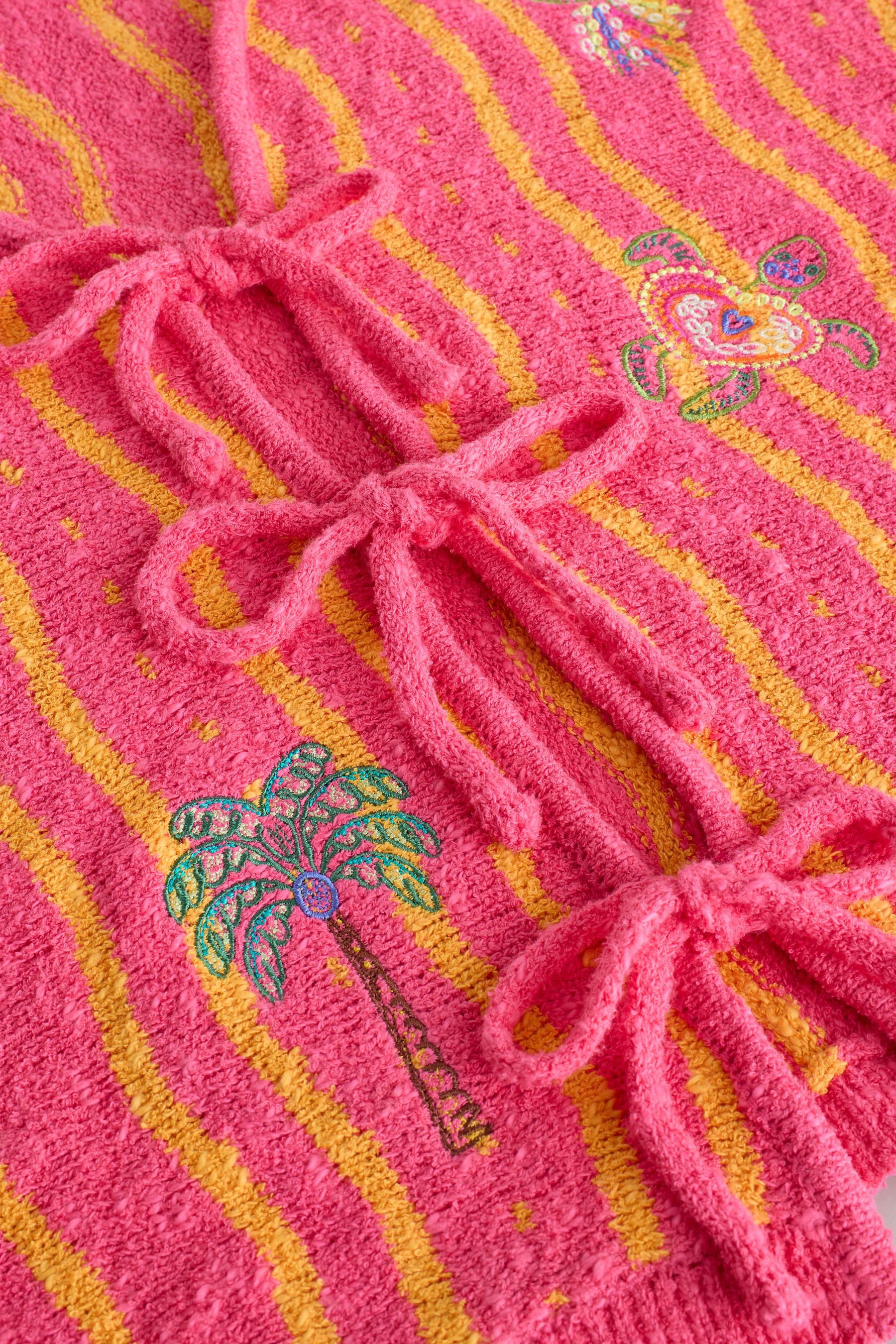Next Bade-Shirt Frottee-Shirt mit Bindedetail vorne und Baumwolle (1-St)
