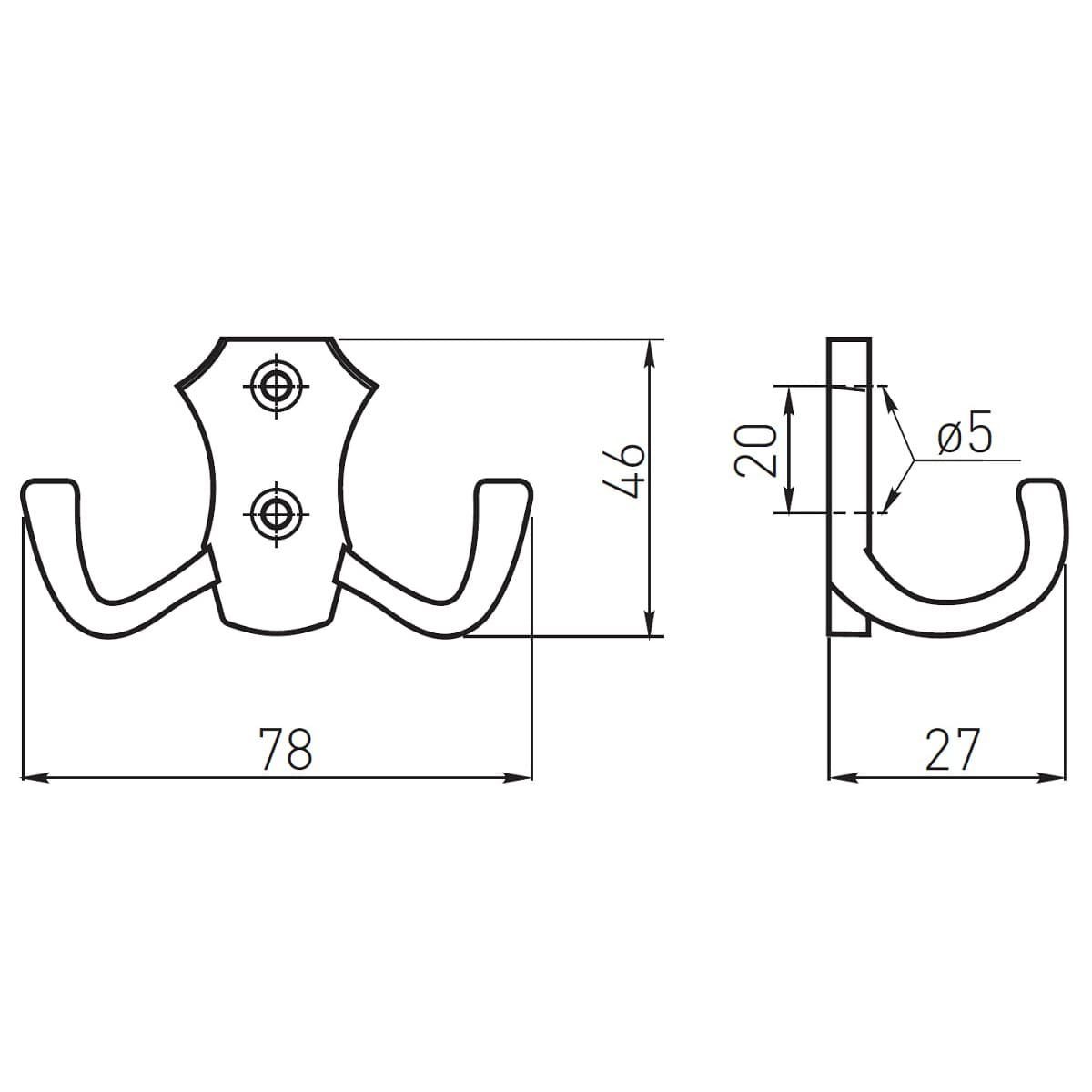 MS Beschläge Kleiderhaken Kleiderhaken Mantelhaken WP89 Handtuchhalter Zama günstig online kaufen