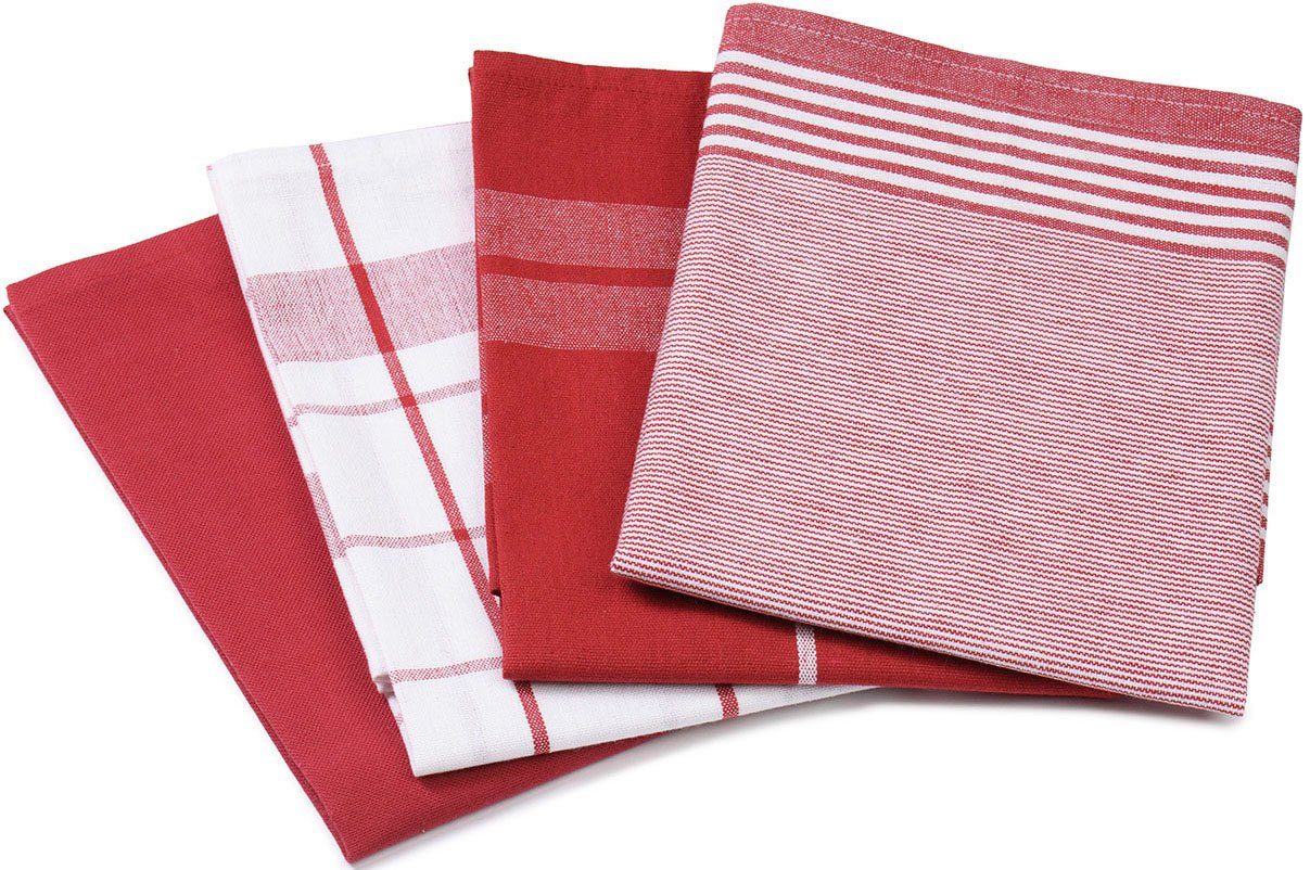 Gözze Geschirrtuch Geschirrtücher, Des. 60057, (Set, 4-tlg), kariert, gestr günstig online kaufen