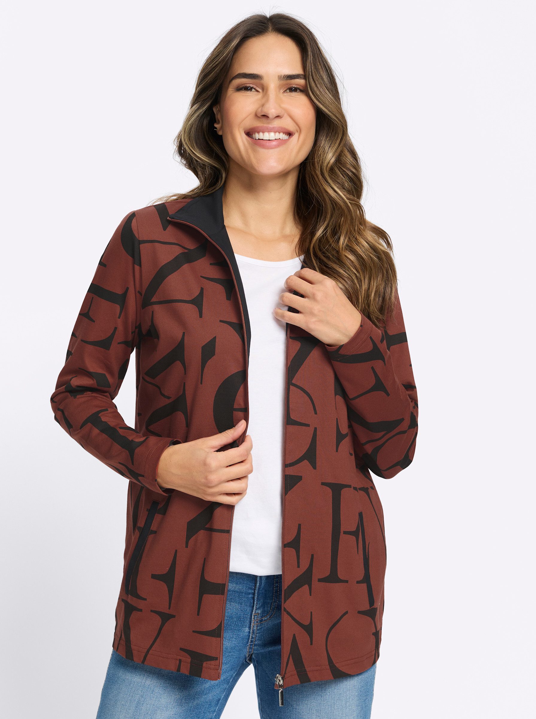 Sieh an! T-Shirt Shirtjacke Langarm günstig online kaufen