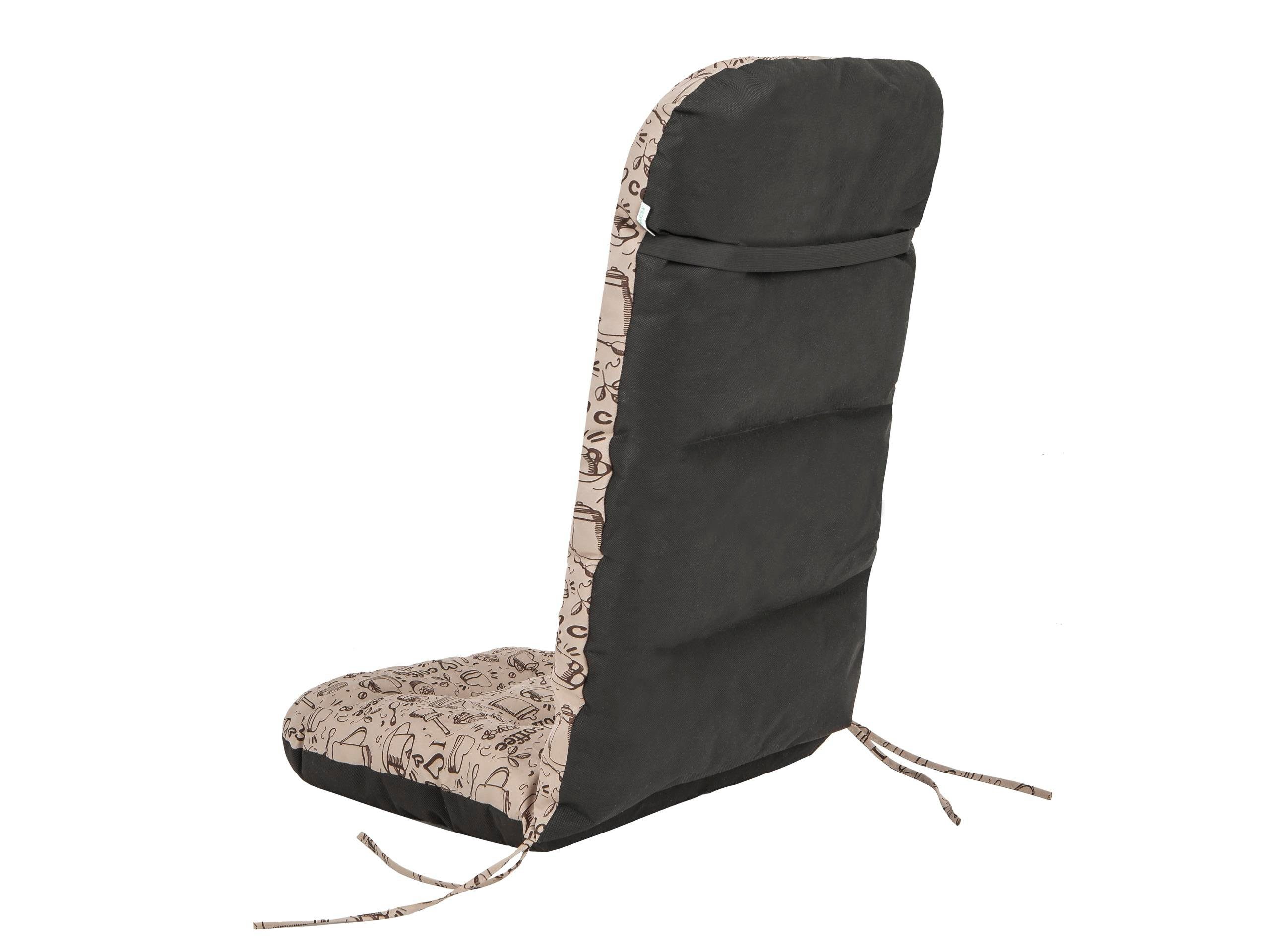 Bjird Hochlehnerauflage Gartenstuhlauflagen 123x48x8 cm, Polsterauflage, günstig online kaufen