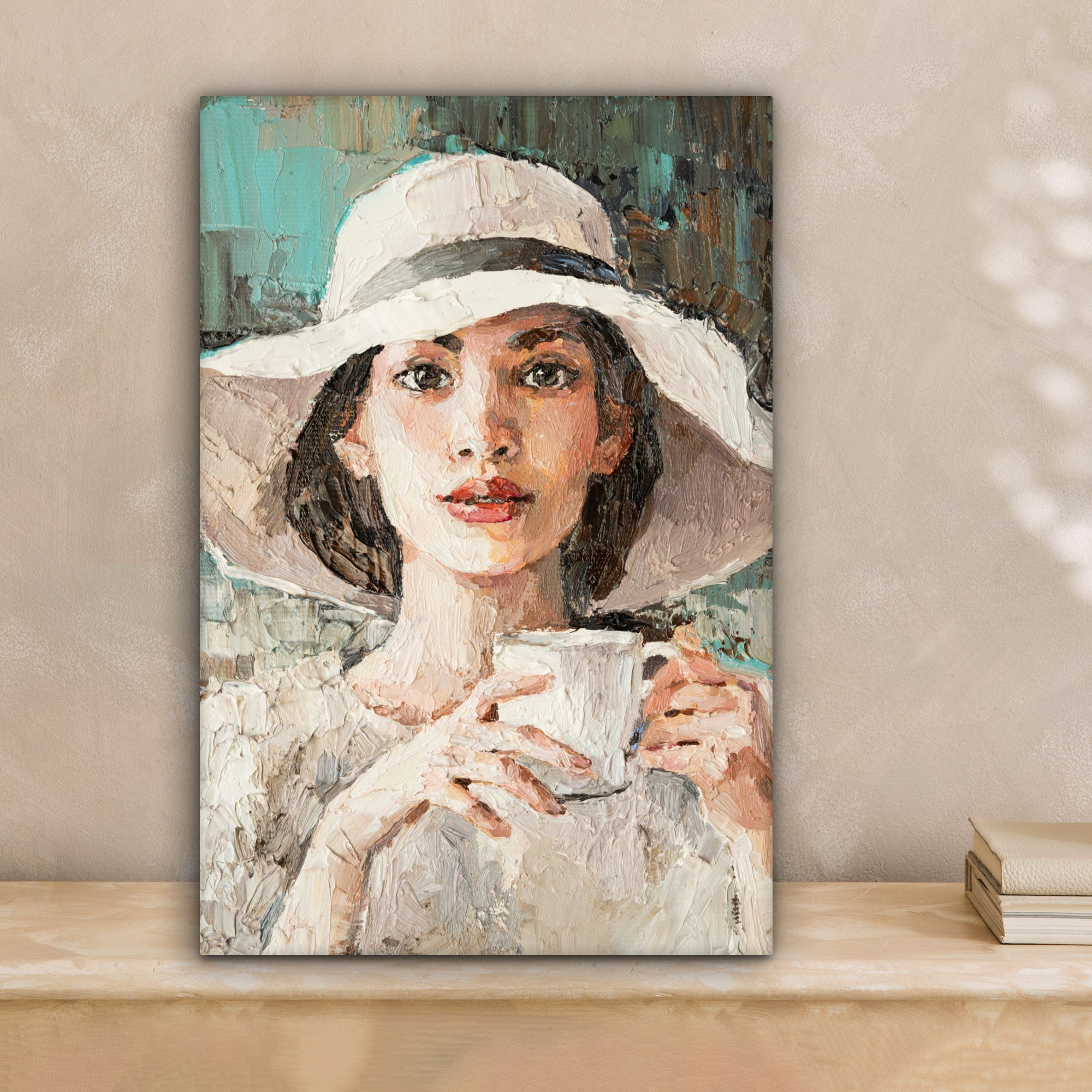 OneMillionCanvasses® Leinwandbild Kunstdrucke - Frau - günstig online kaufen