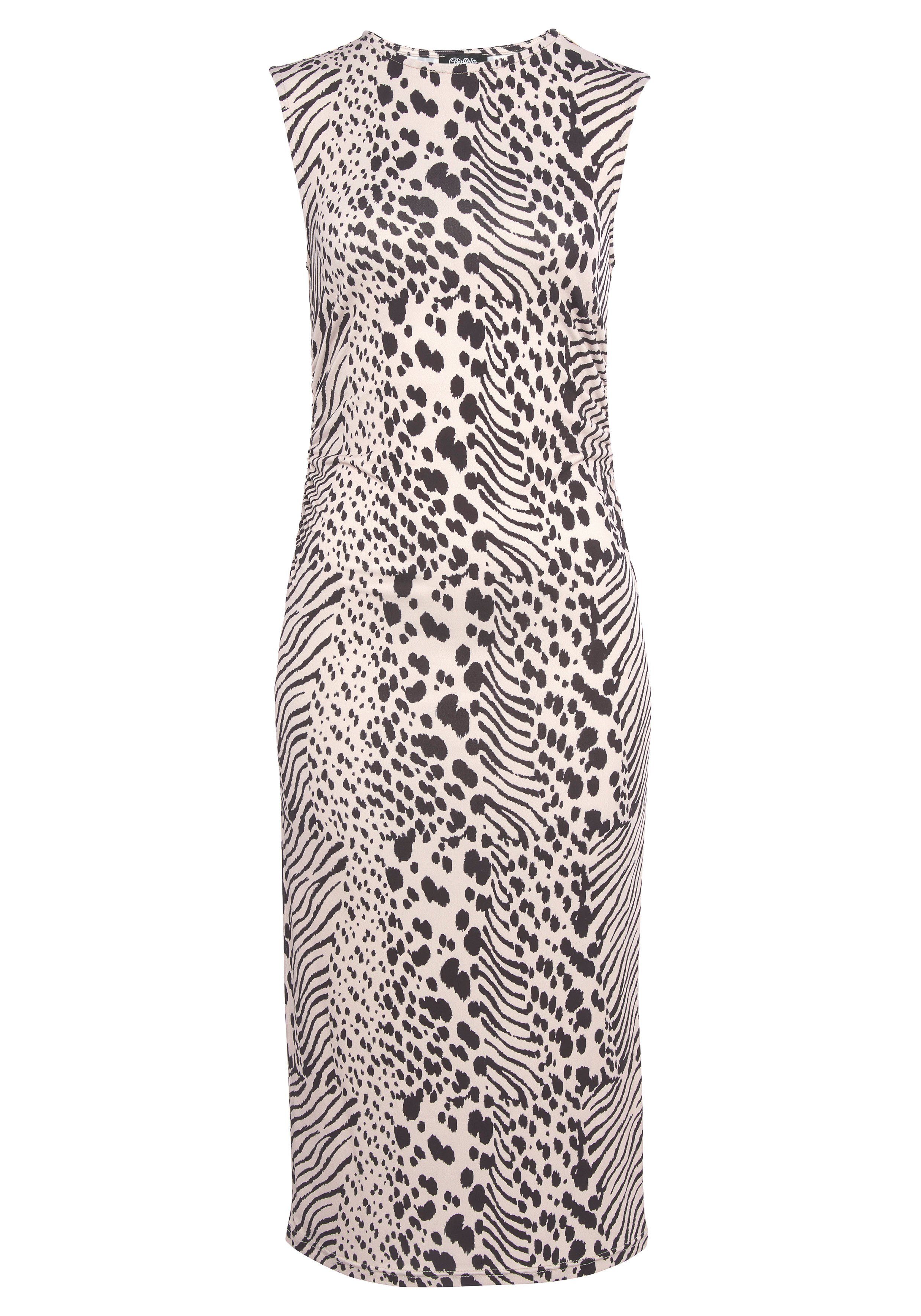 Buffalo Midikleid mit Animalprint, Druckkleid, modisch