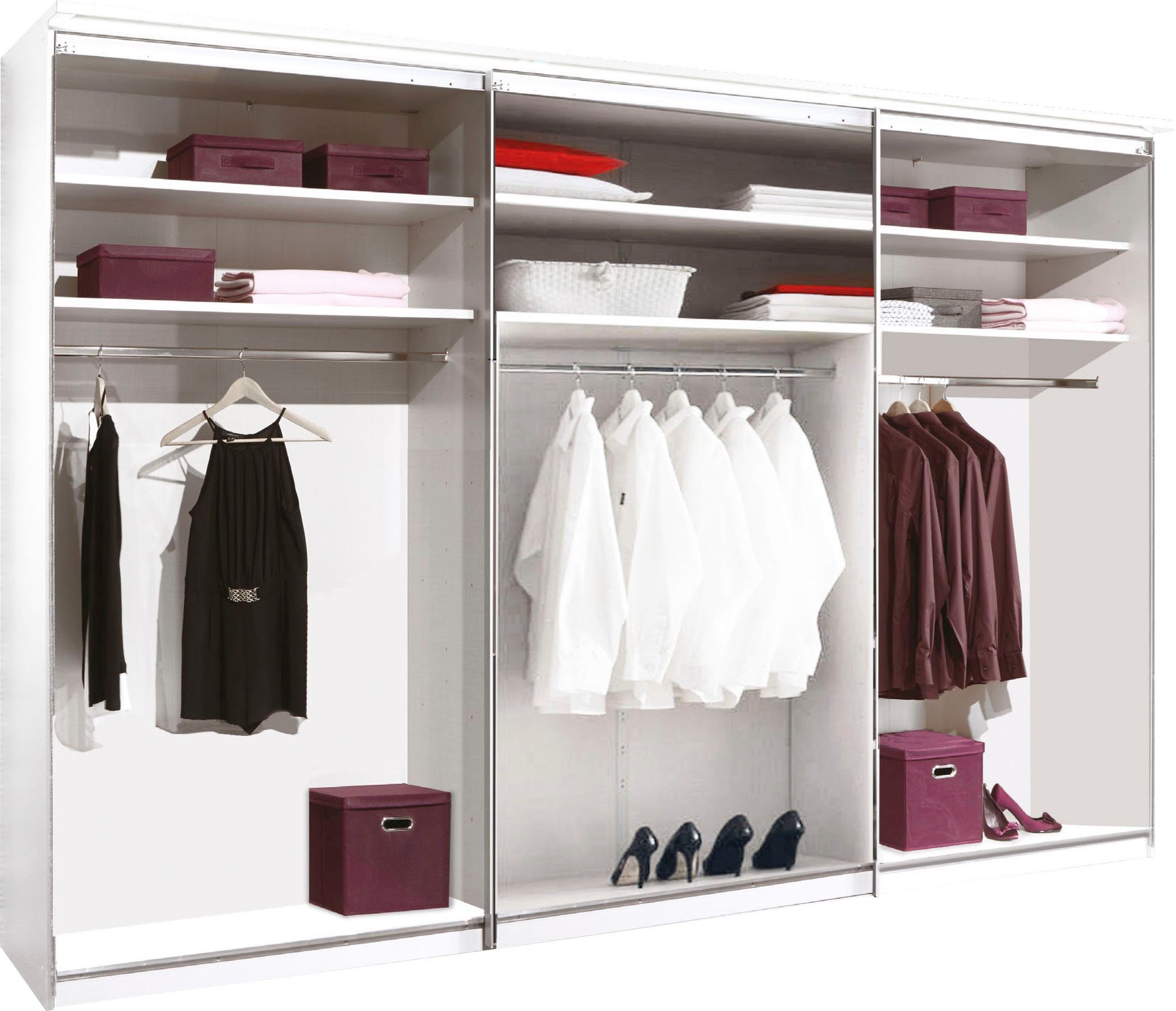 STAUD Schwebetürenschrank Sinfonie Plus, edles Design in hochwertiger Qualität, Made in Germany Mit vier verschiedenen Ausstattungsvarianten