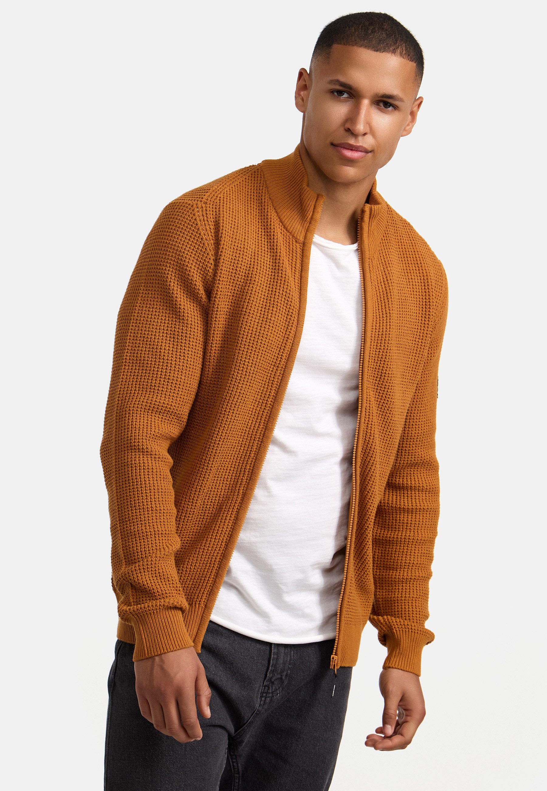 Indicode Strickjacke Herren INLayton Herrenstrickjacke