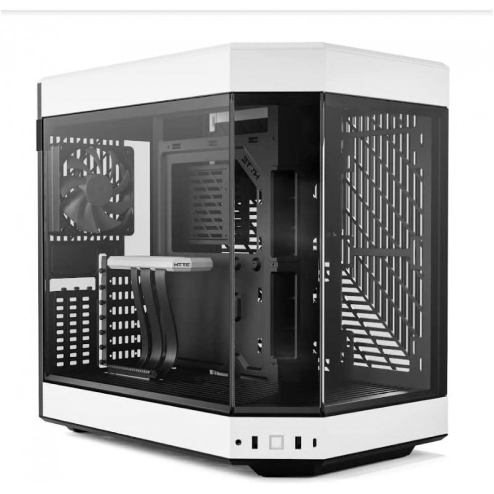 Hyte PC-Gehäuse Y60 Midi Tower - Tower-Gehäuse - weiß/schwarz