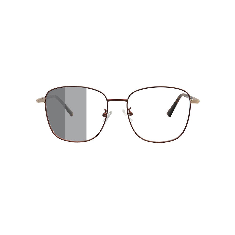 PACIEA Brille Damen Herren Selbsttönend Ohne Sehstärke Metall UV Schutz