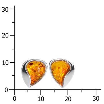 OSTSEE-SCHMUCK Paar Ohrstecker - Jeska - Silber 925/000 - Bernstein (2-tlg)