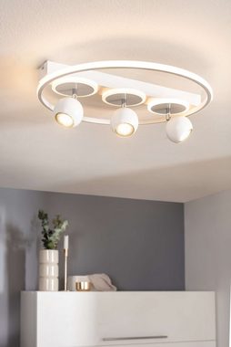 näve Deckenleuchte 3er-Spot LED "Ronda", LED fest integriert, Warmweiß, modernes design. Helles Licht.