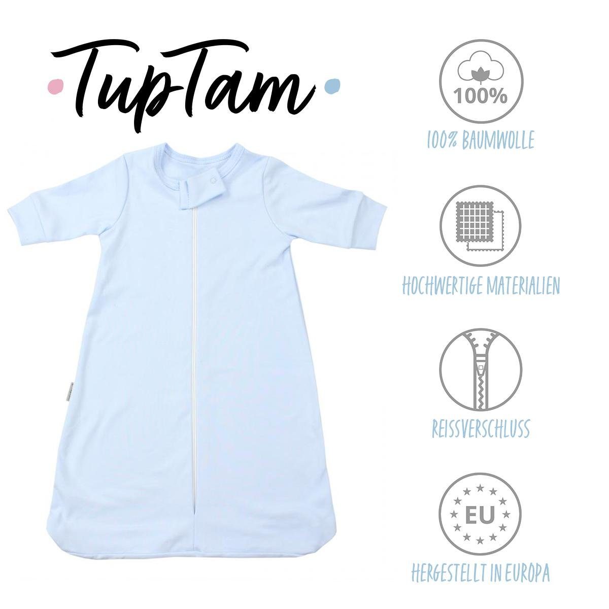 TOG Baby 0.2 Schlafsack TupTam zertifiziert OEKO-TEX Babyschlafsack Unisex Blau mit Armen