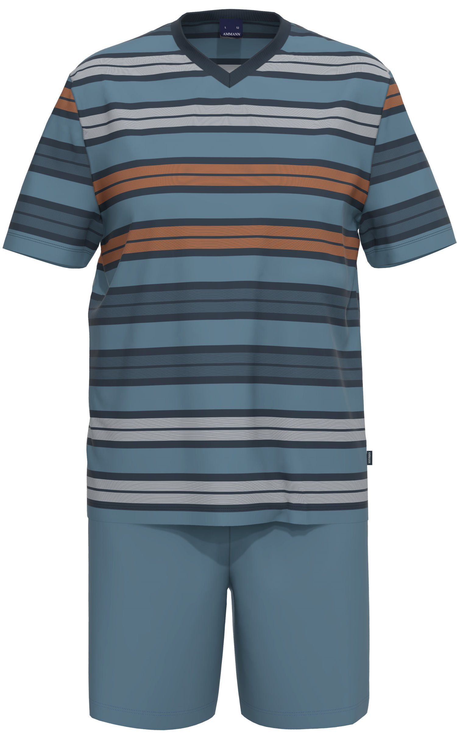 Ammann Shorty Herren Schlafanzug kurz (2 tlg) Baumwolle günstig online kaufen