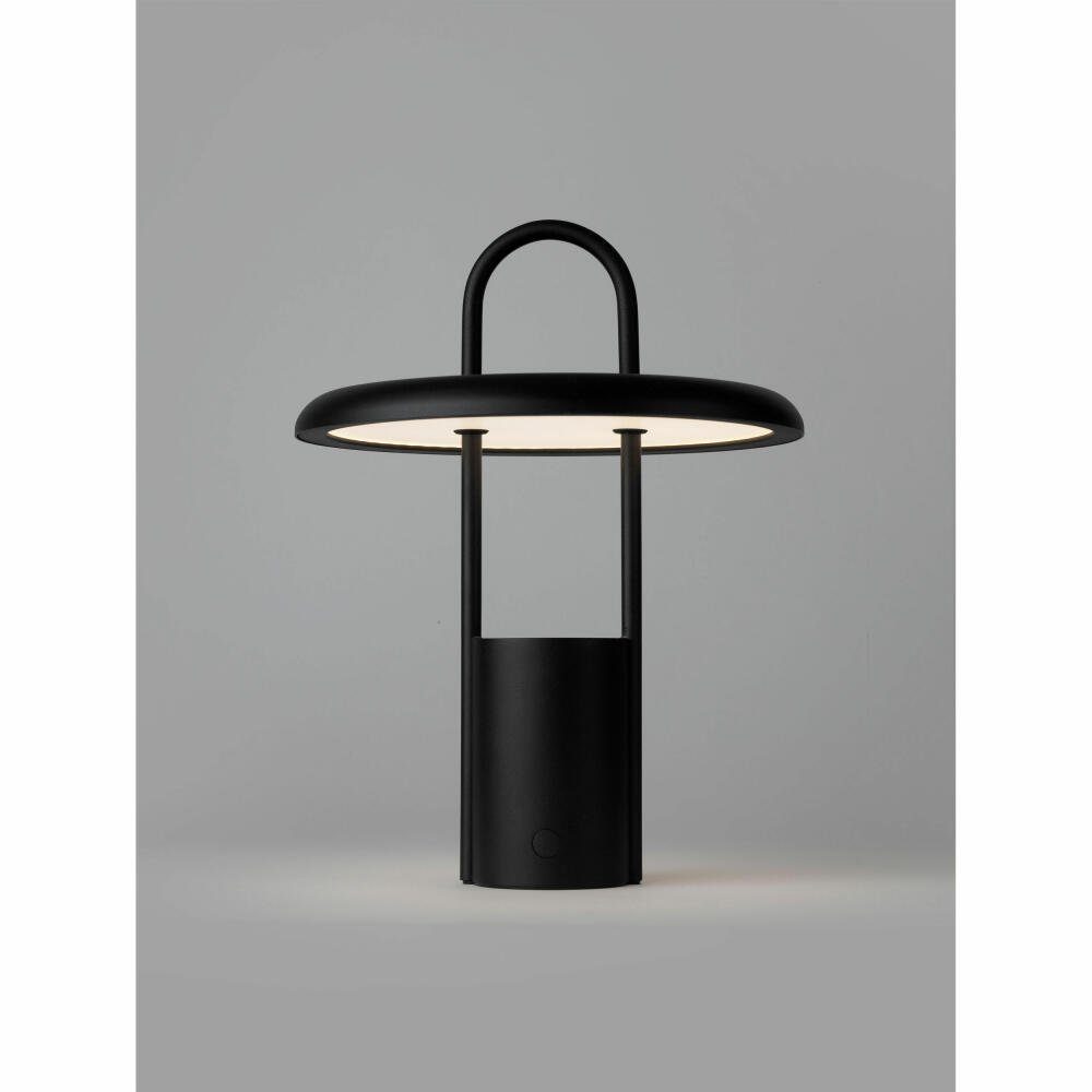 Stelton LED Schiffslampen-Design im schwarz Black, fest USB-Ladefunktion, Laterne LED Pier integriert
