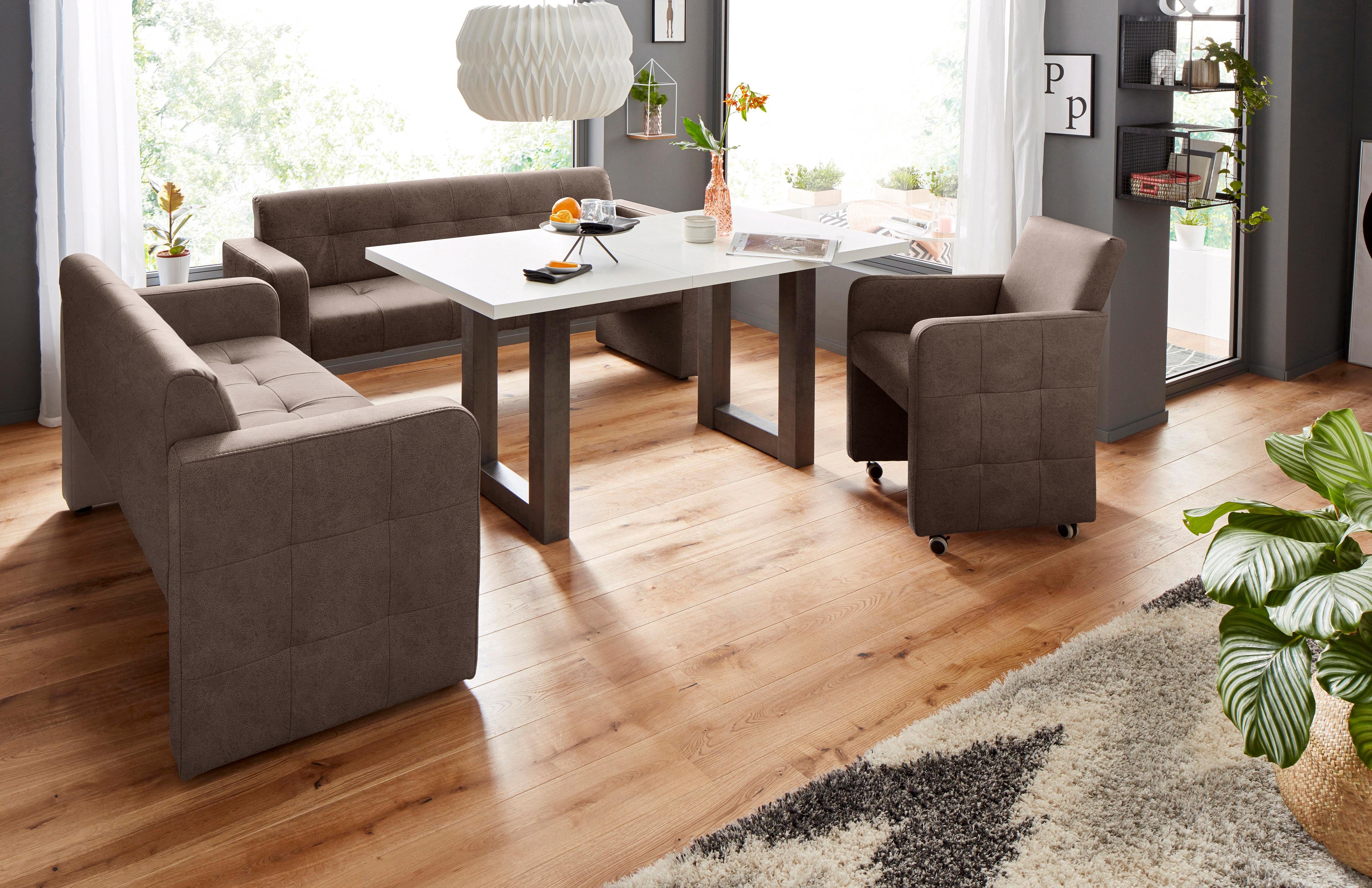 exxpo - sofa fashion Polsterbank Barista Küchensofa, Sitzhöhe 49cm, kompakte Stellmaße, Frei im Raum stellbar