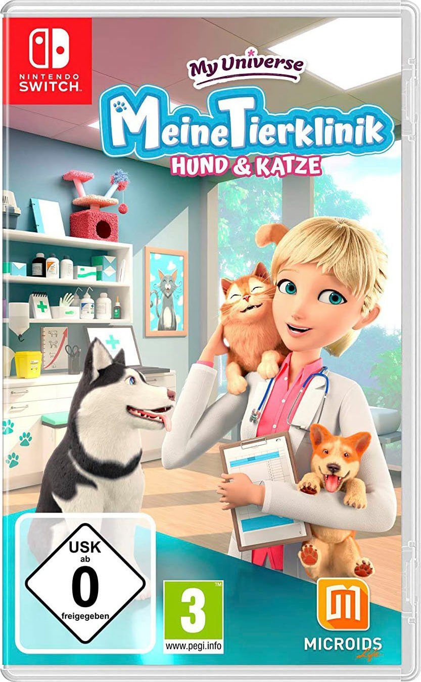 In einer Zeitschrift vorgestellt und ausverkauft! Astragon My Universe - Nintendo Meine & Switch Katze Tierklinik: Hund