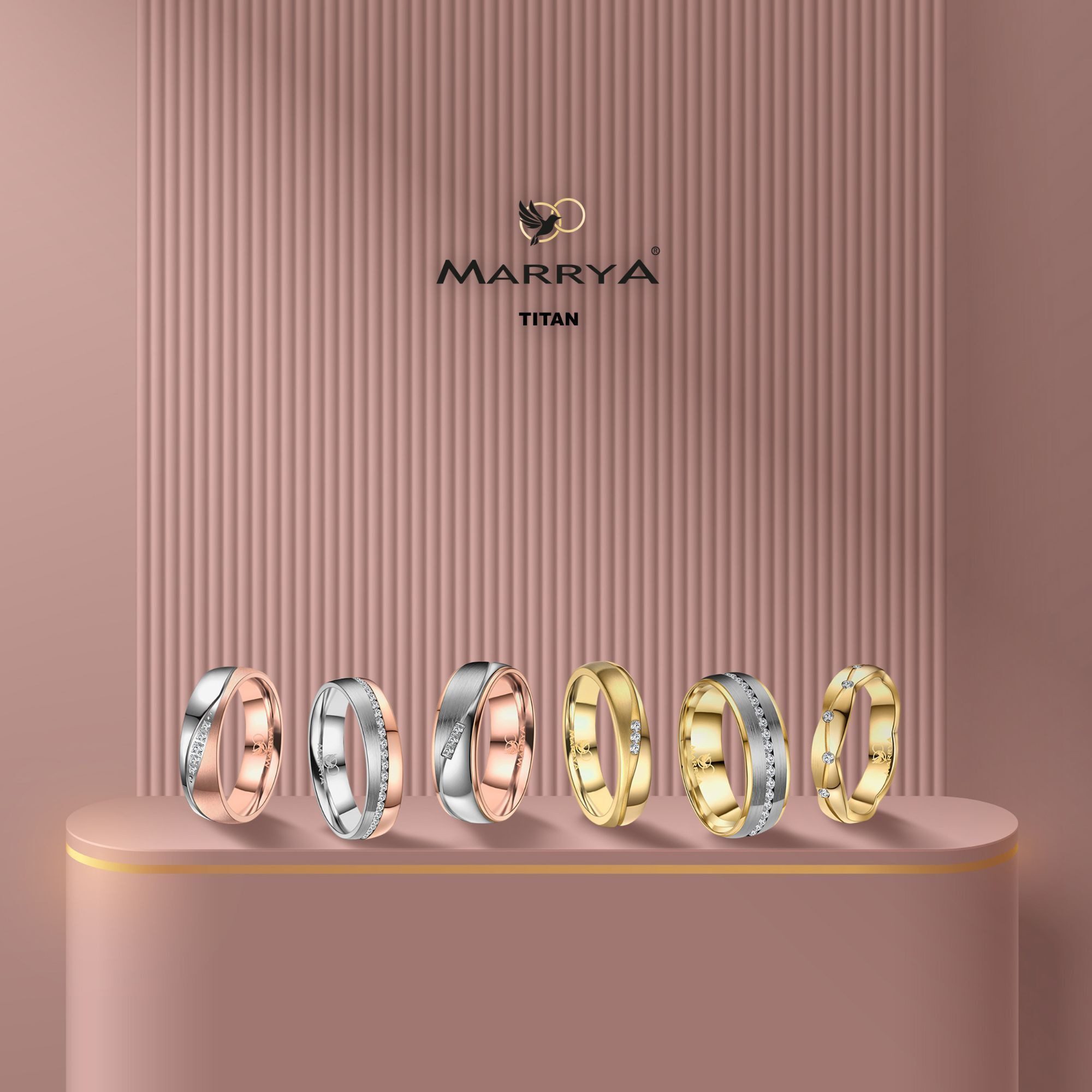 MARRYA Partnerring Titan Ringe Trauringe Eheringe Partnerringe