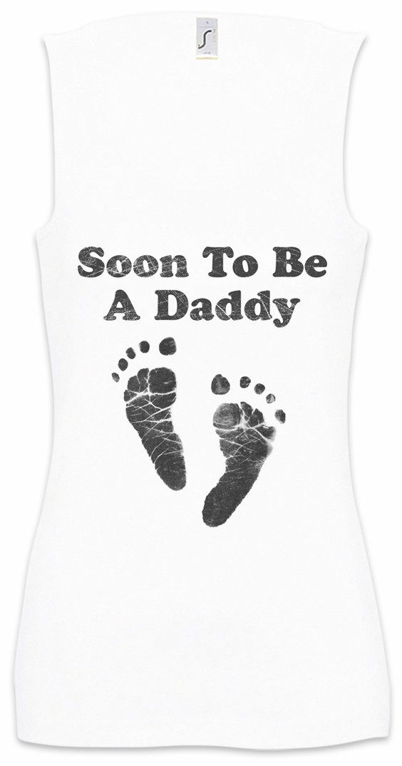 Urban Backwoods Tanktop Soon To Be A Daddy Ärmelloses Damen T-Shirt Vater Father Baby Newborn Papa Vatertag Father´s Day