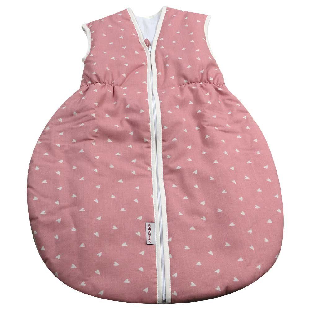 HOBEA-Germany Babyschlafsack Schlafsack Herzen altrosa M günstig online kaufen