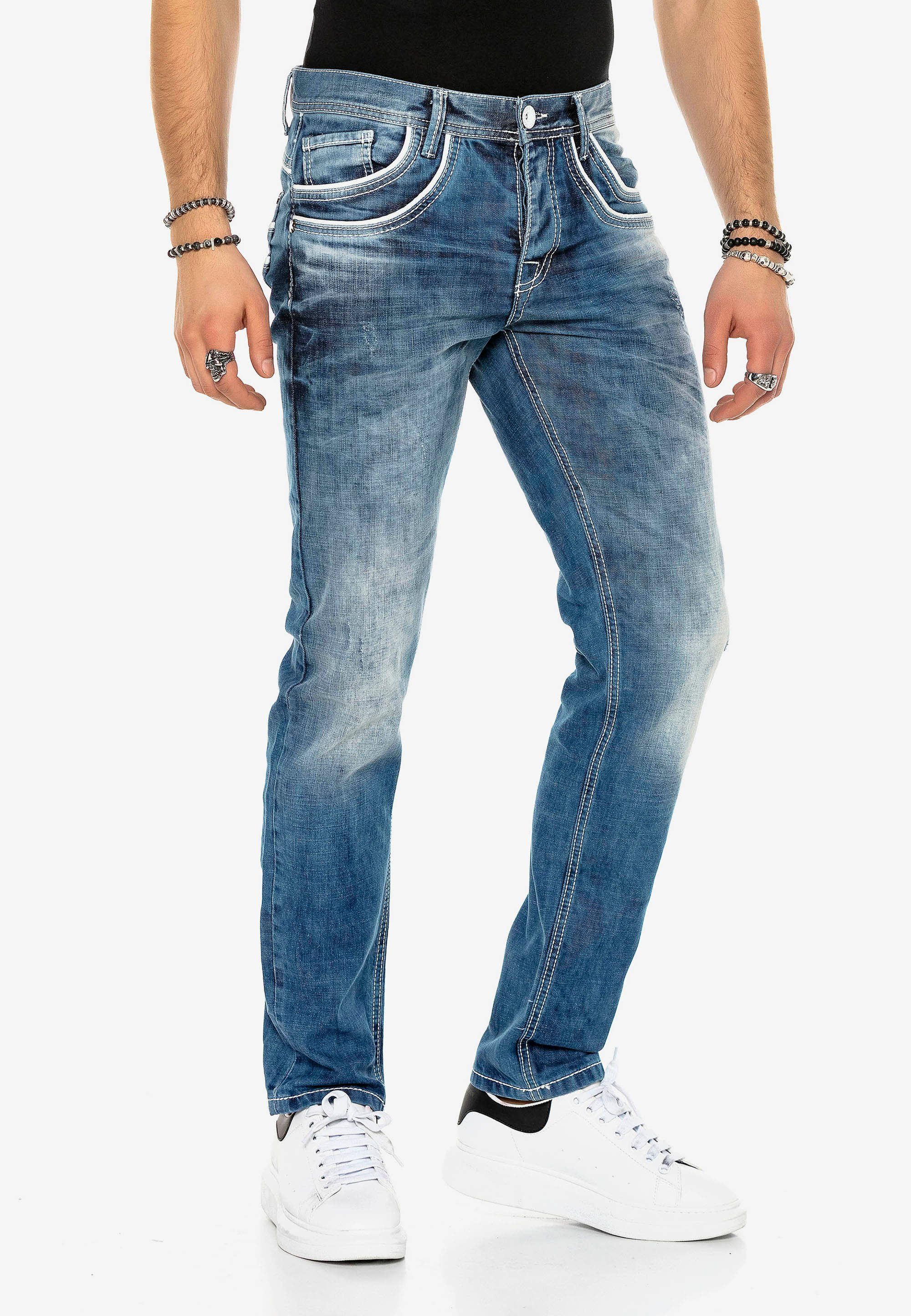 Jeans & Bequeme aufgestickten Taschen Baxx mit Cipo