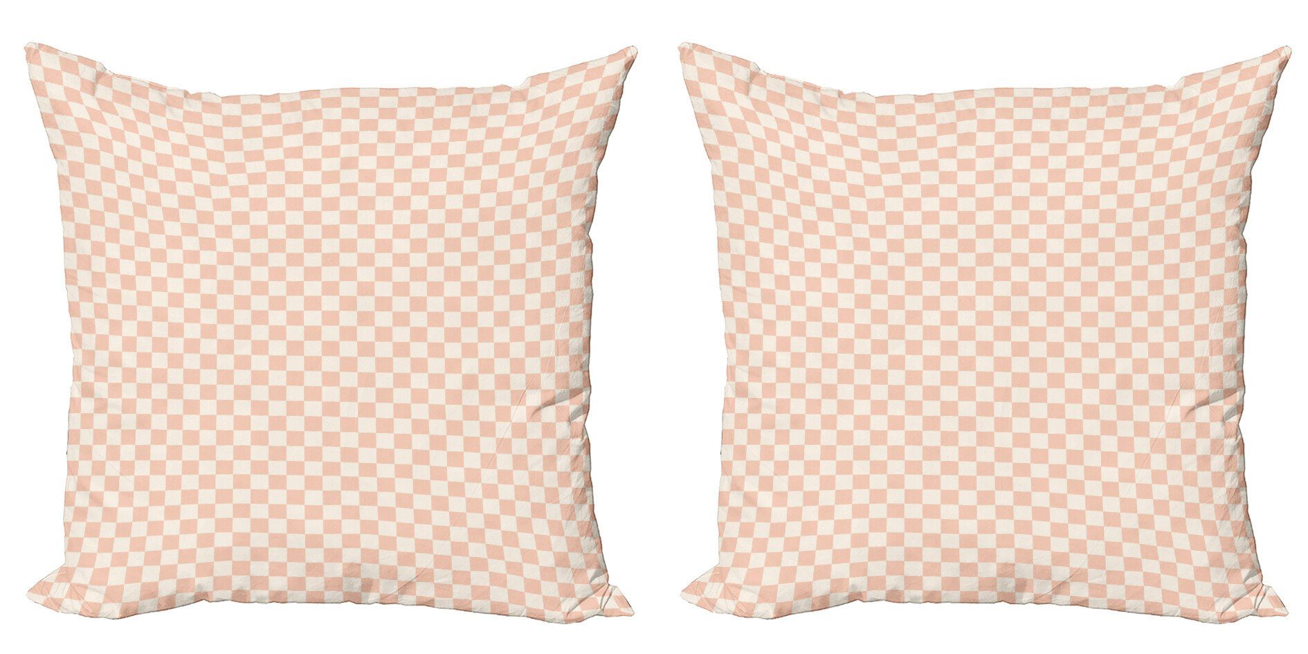 Kissenbezüge Modern Accent rosa Moderne (2 Digitaldruck, Doppelseitiger Stück), Abakuhaus Quadrate Geometrisch