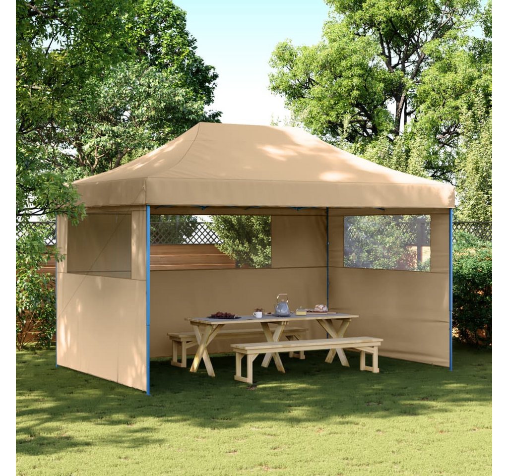 Thumbnail - vidaXL Pavillon Pavillon Gartenpavillon Partyzelt Faltbar Pop-Up mit 3 Seitenteilen Be