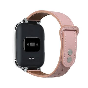kwmobile Uhrenarmband Leder Sportarmband für Xiaomi Redmi Watch 3 Active Redmi Watch 3 Lite