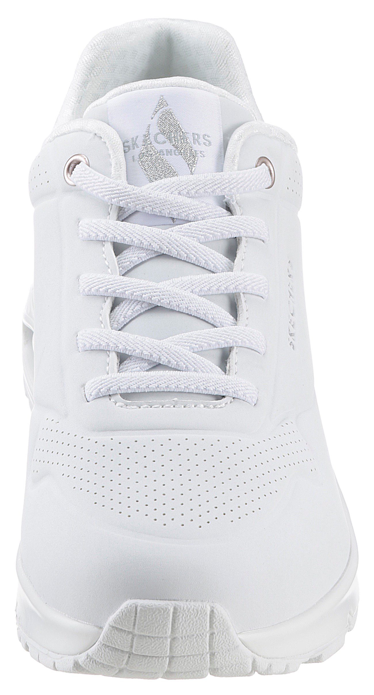 Skechers UNO SHIMMER AWAY Slip-On Sneaker Slipper, Freizeitschuh, Plateausneaker mit modischem Keilabsatz – Bild 4 von 5