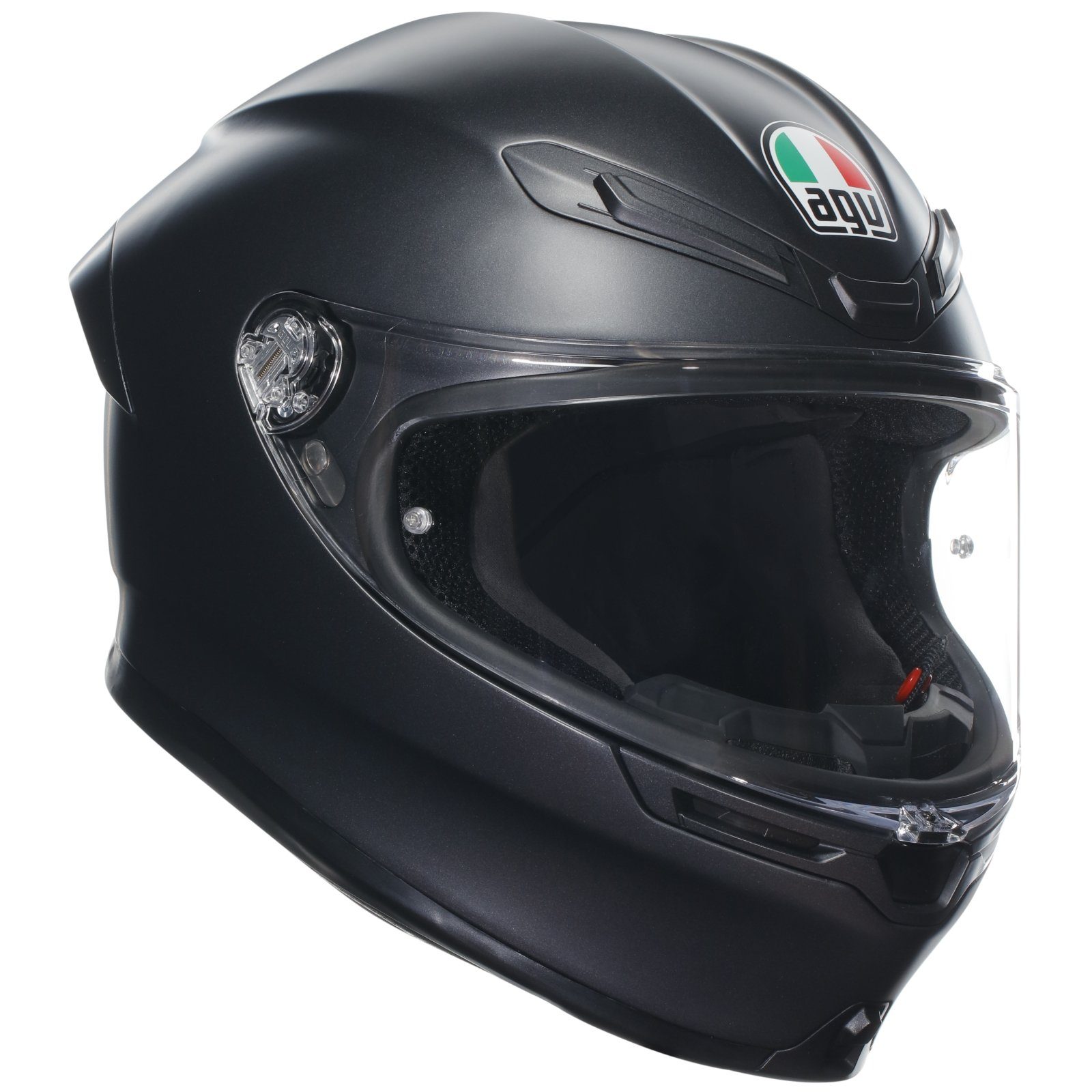 AGV Motorradhelm AGV K6 S Integralhelm Matt-Schwarz XXL (1er Set)