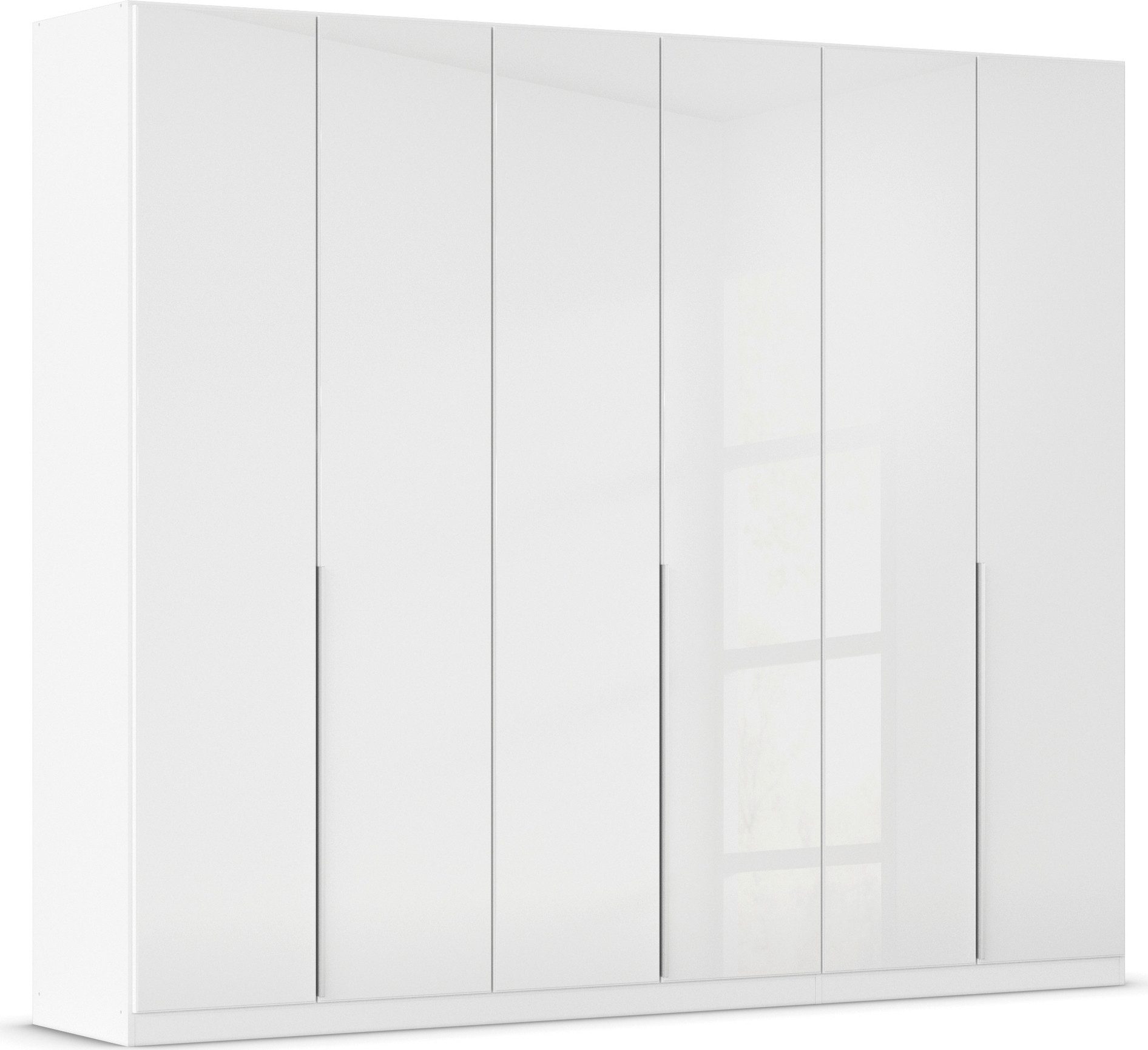 OTTO home Drehtürenschrank Kleiderschrank Kleiderschränke Schrank Garderobe AGORDO mit Glasfront (in zwei Griff-Farben, Breiten 91-405 cm) durchdachte Innenausstattung, in 8 Breiten und 2 Höhen MADE IN GERMANY