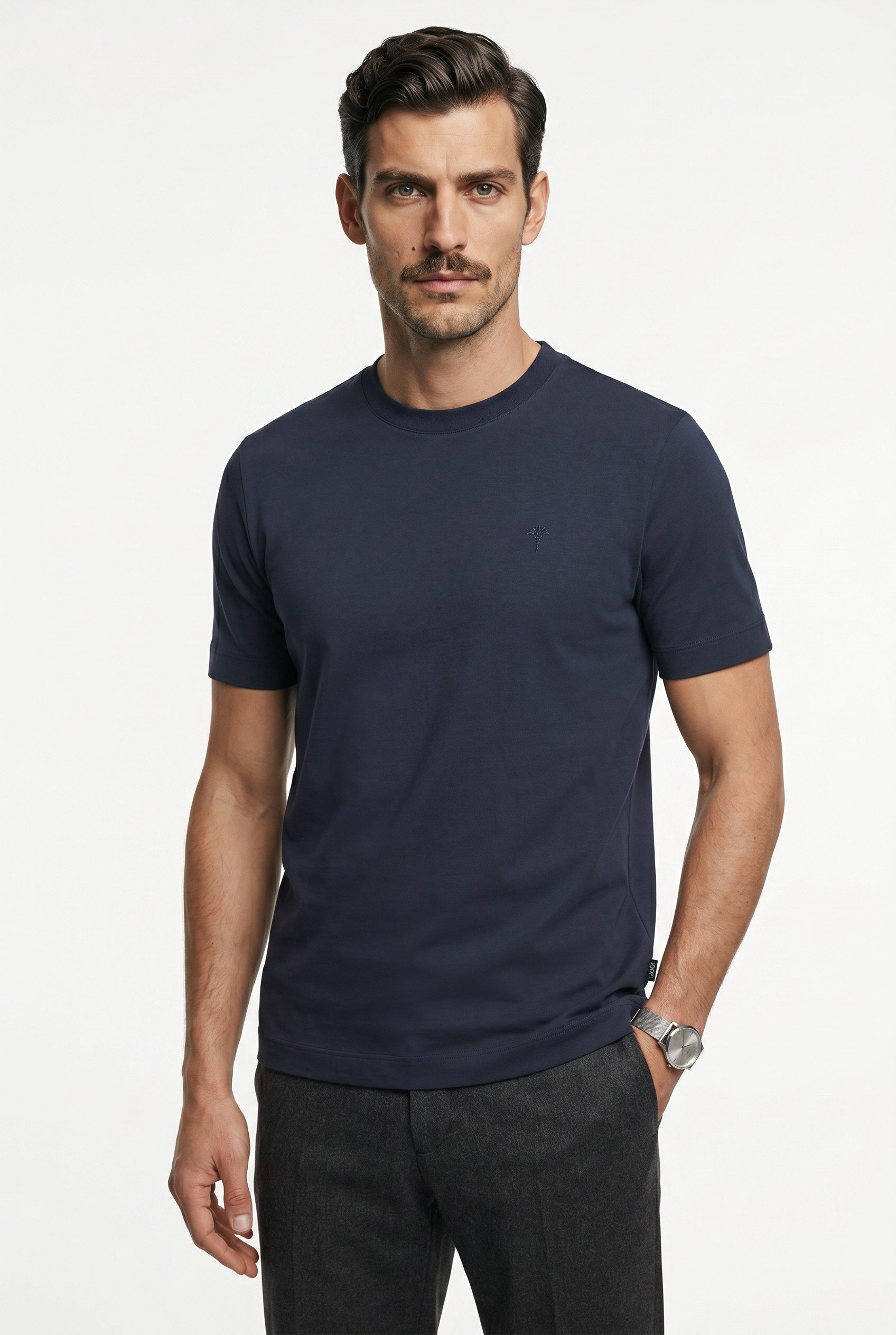 JOOP! T-Shirt Priamo mit Rundhals, Baumwolle