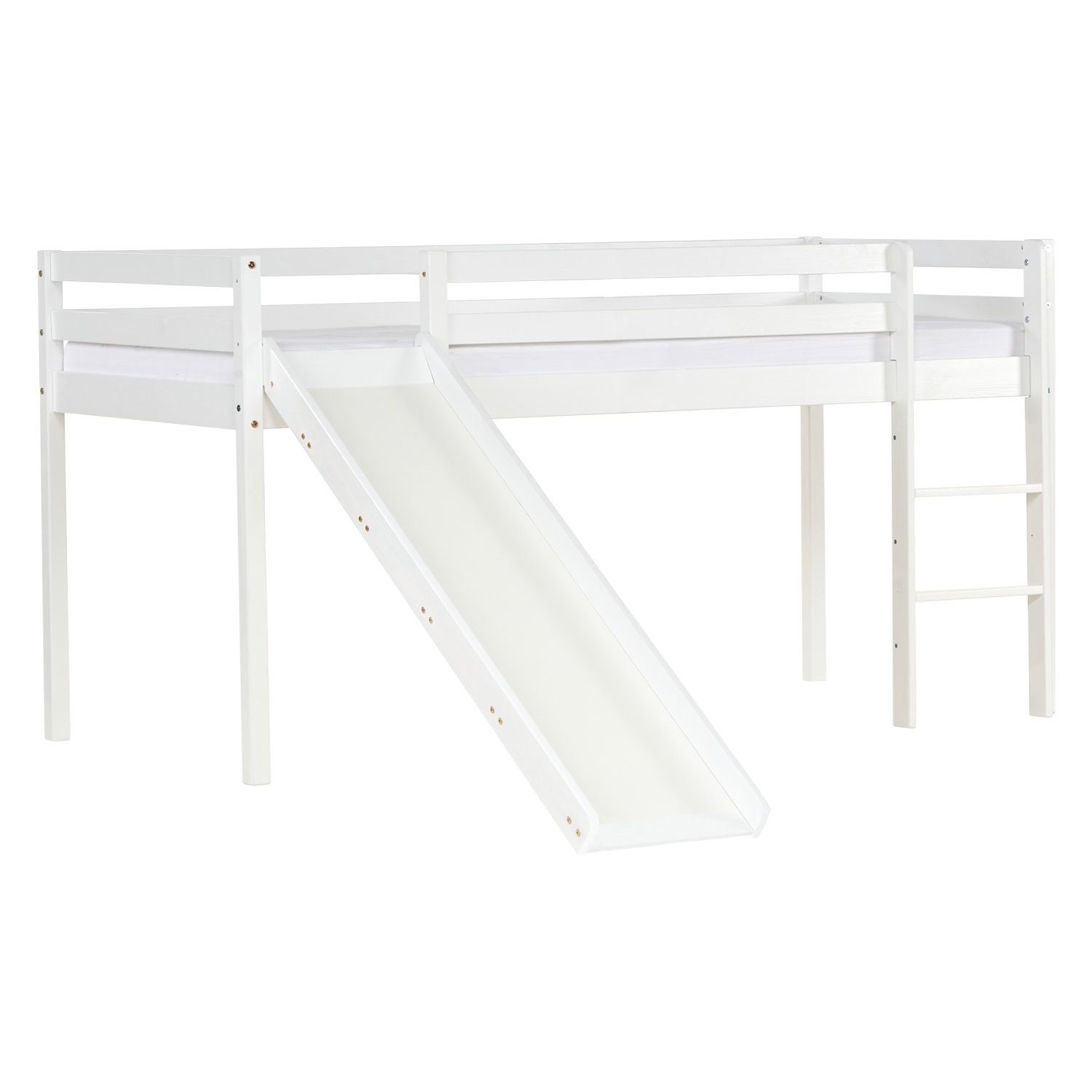 Homestyle4u Hochbett 90x200 Kinderbett Spielbett Kiefer günstig online kaufen