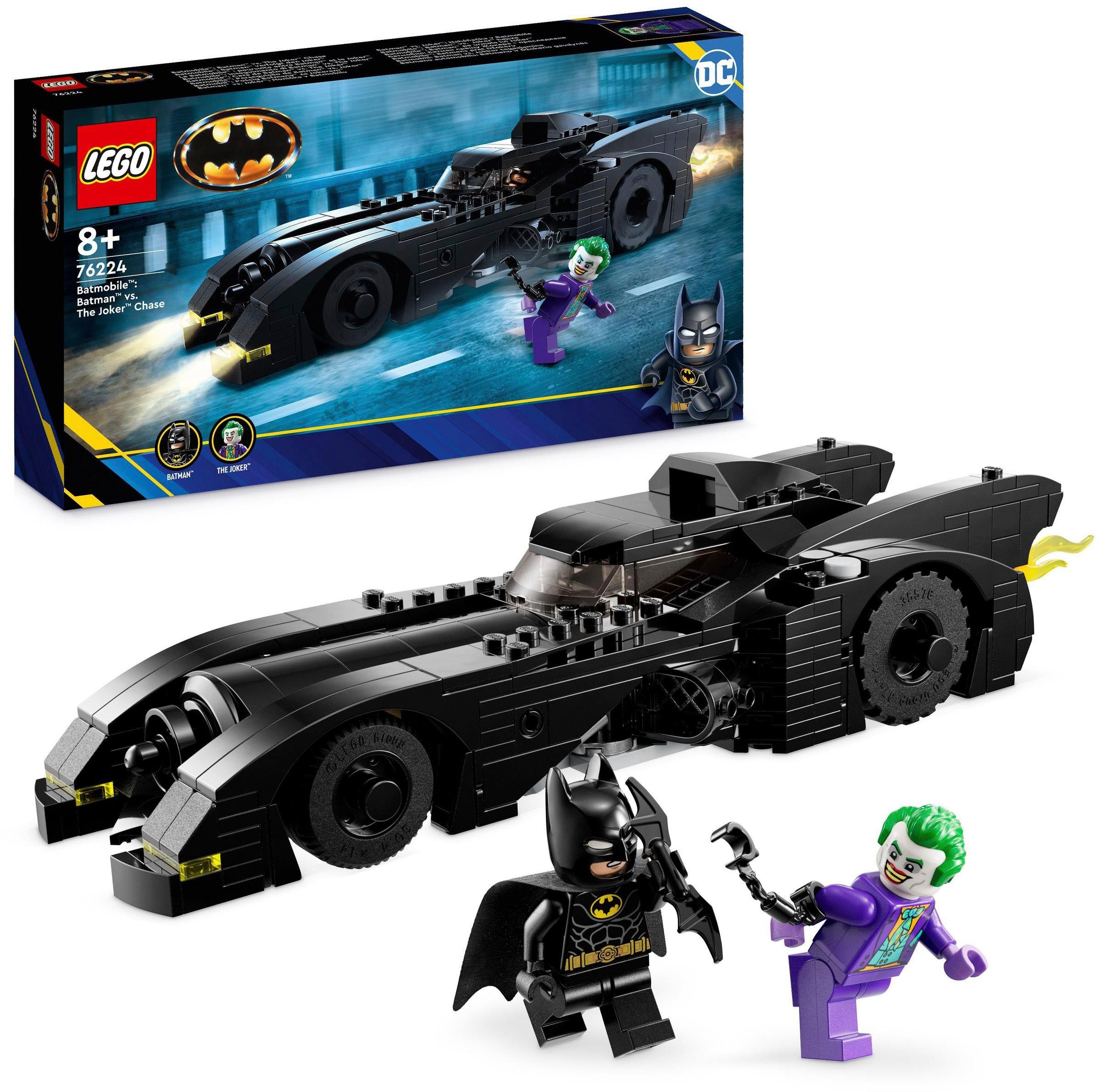 Aktionsrabatt LEGO® Konstruktionsspielsteine Batmobile: Joker den LEGO® Batman, Made (438 in (76224), Europe Batman verfolgt St)