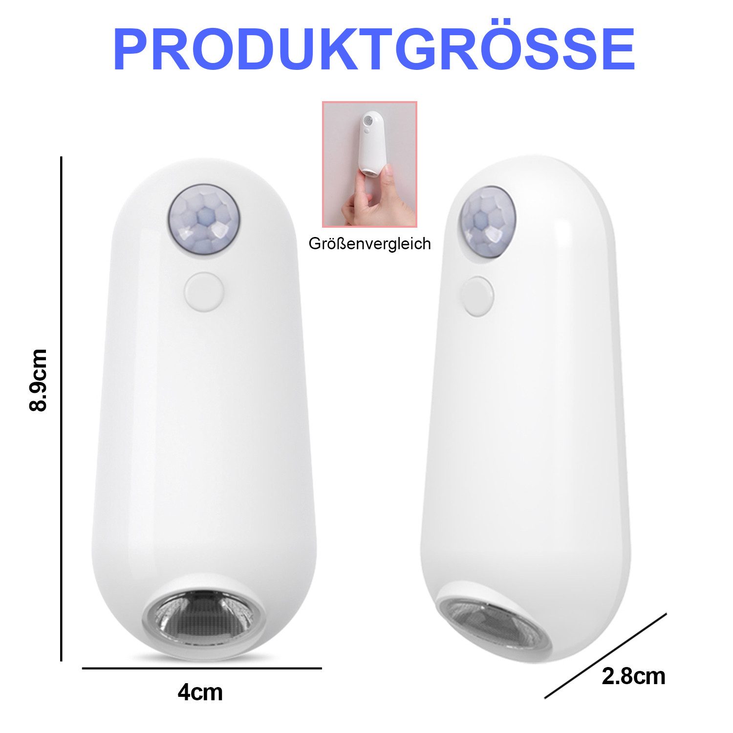 MUPOO LED Nachtlicht Toilettenlicht Bewegungsaktiviertes,WC/Wandstufen Nach günstig online kaufen