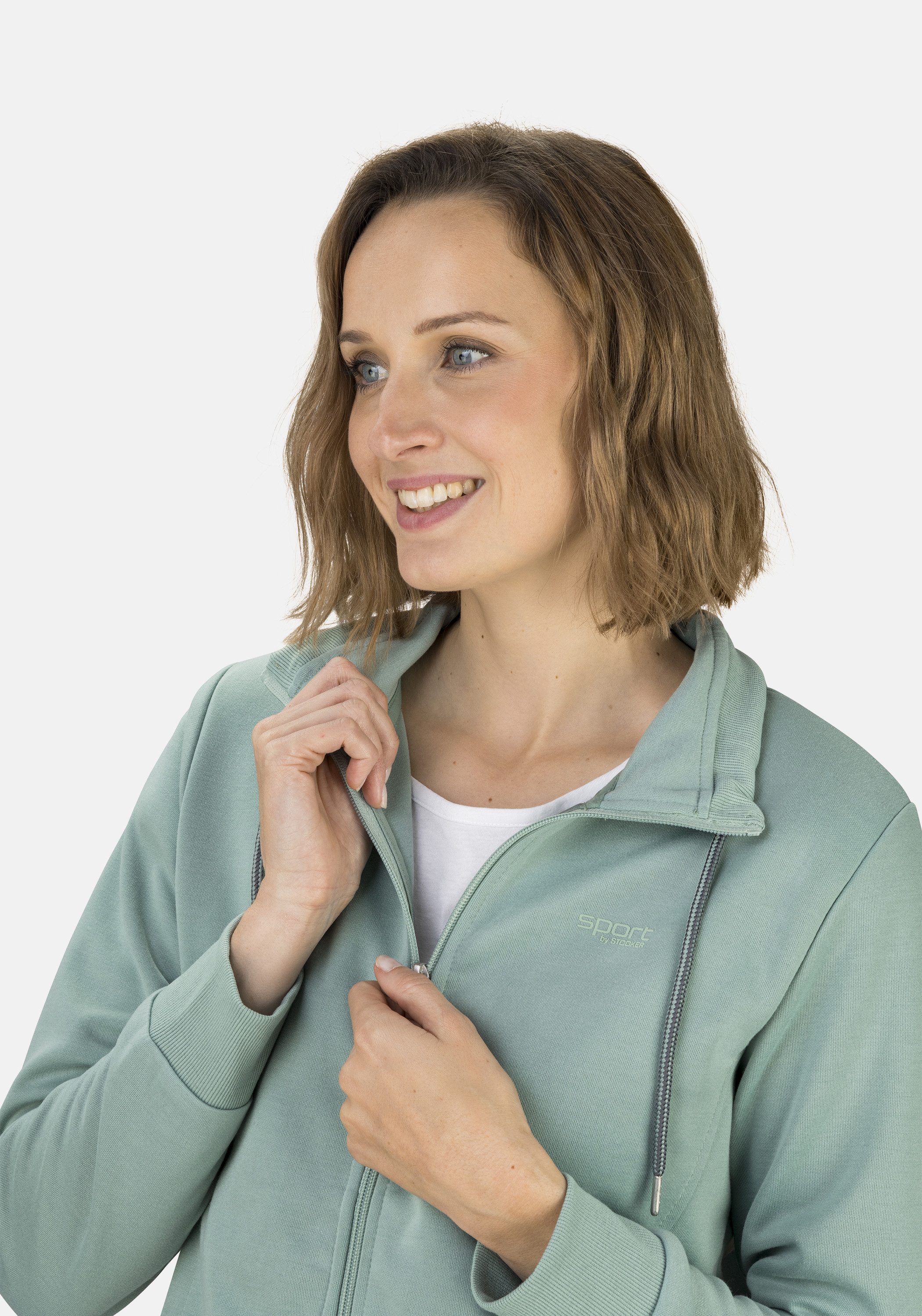 STOOKER WOMEN Sweatjacke JANE mit Stehkragen Sweatjacke Sweatjacke Regular Fit Moderner Casual-Look für Damen