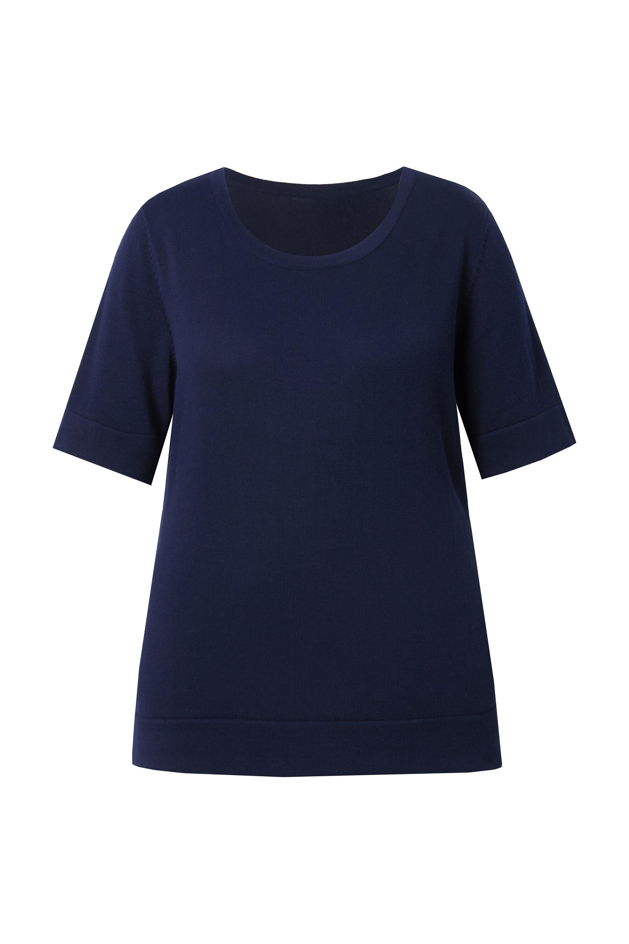 Ulla Popken Strickpullover Twinset-Pullover Rundhals Halbarm günstig online kaufen